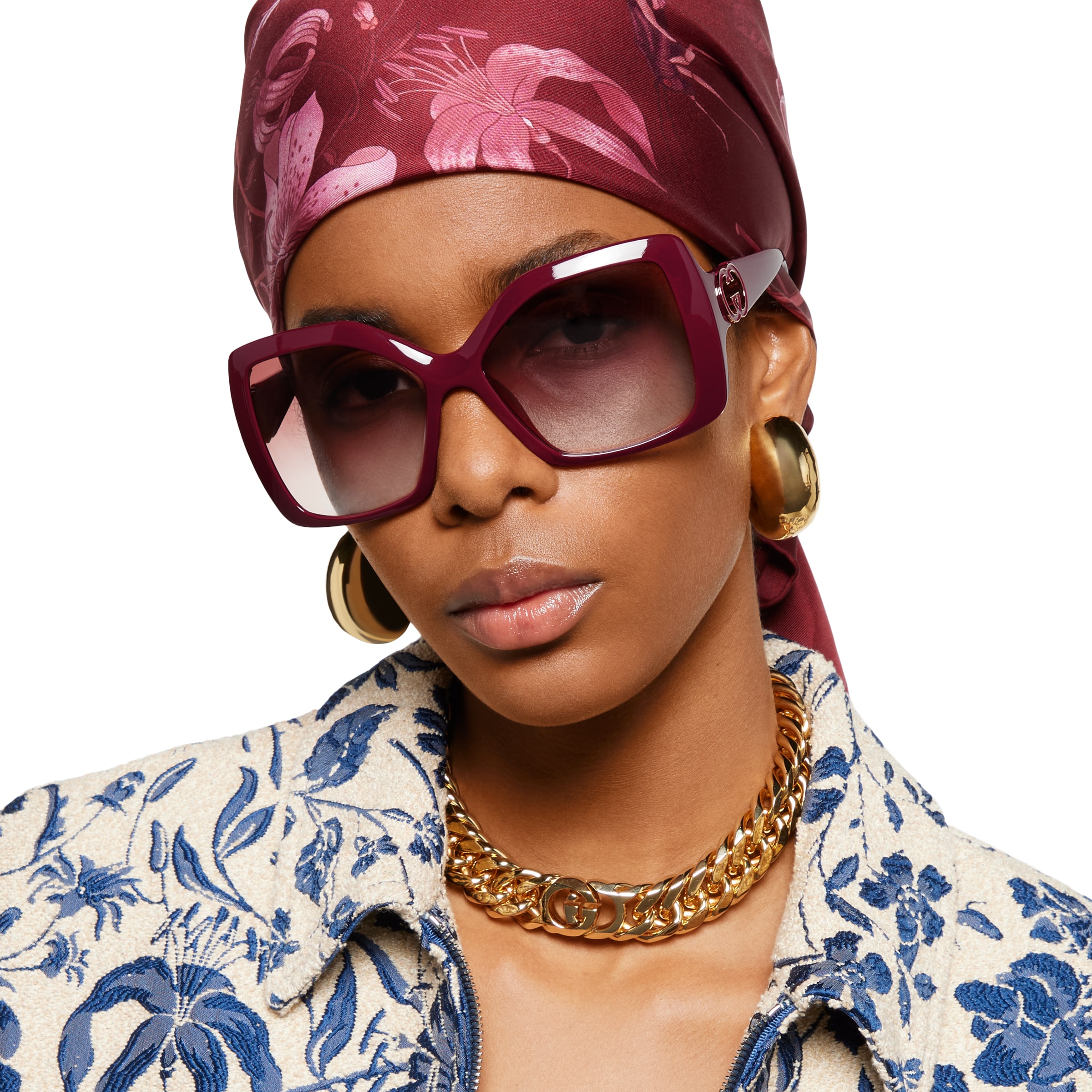 小物 GUCCI sunglasses Cat-eye frame sunglasses in black acetate | GUCCI® US