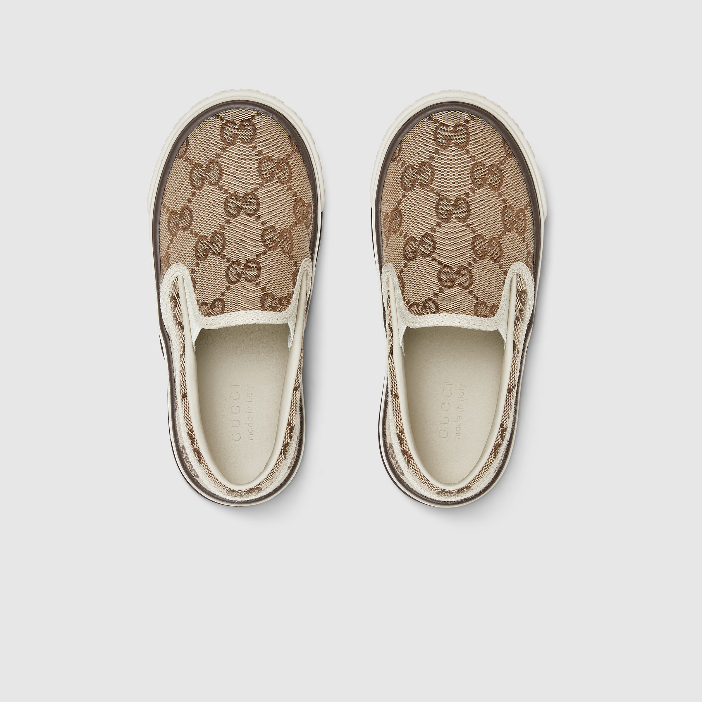 GUCCI GG Trainer Beige/Eony サイズ10.5 Women's GG trainer in beige and ebony Original GG | GUCCI® RO