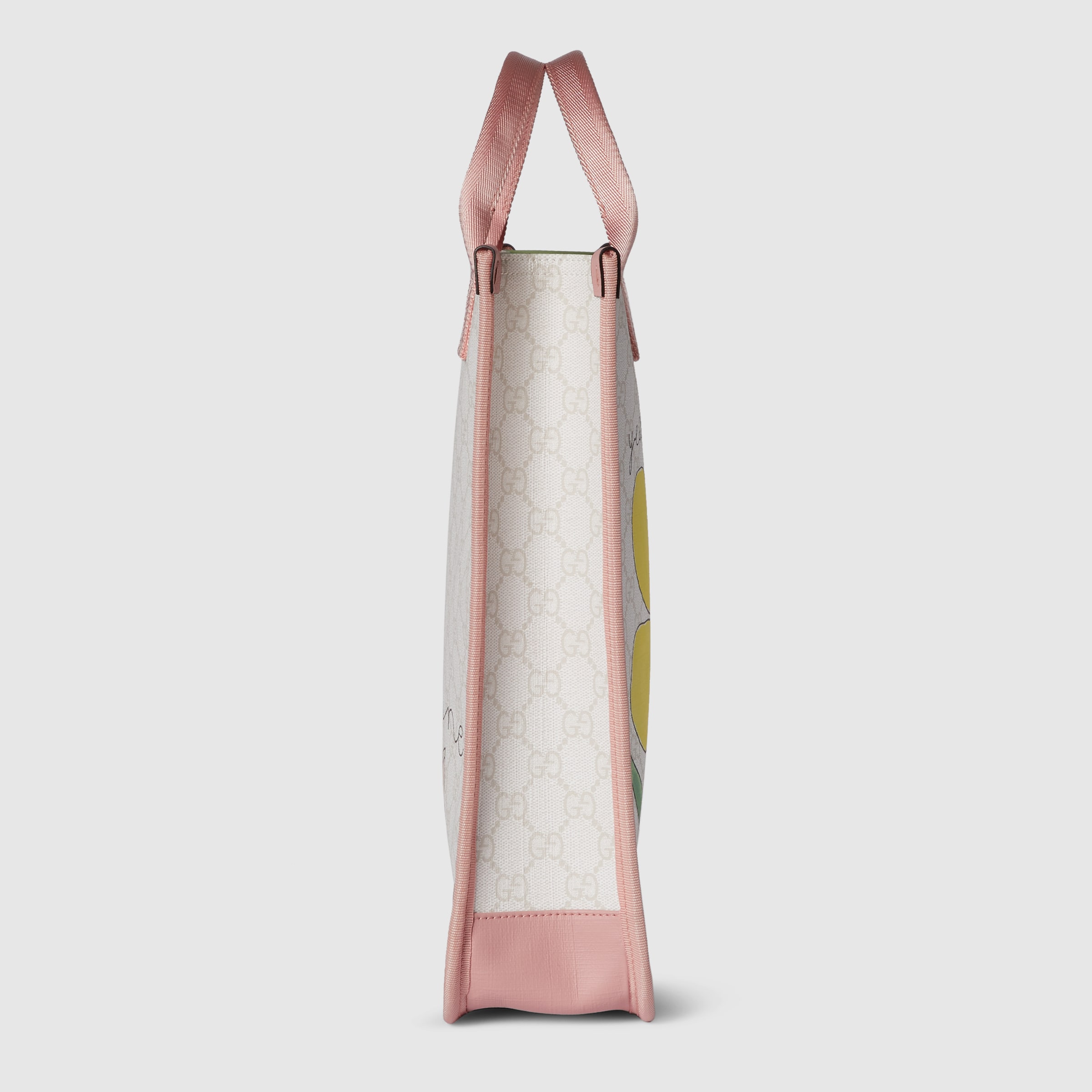 チルドレンズ〕GG トートバッグ ・ホワイト＆グレー GG