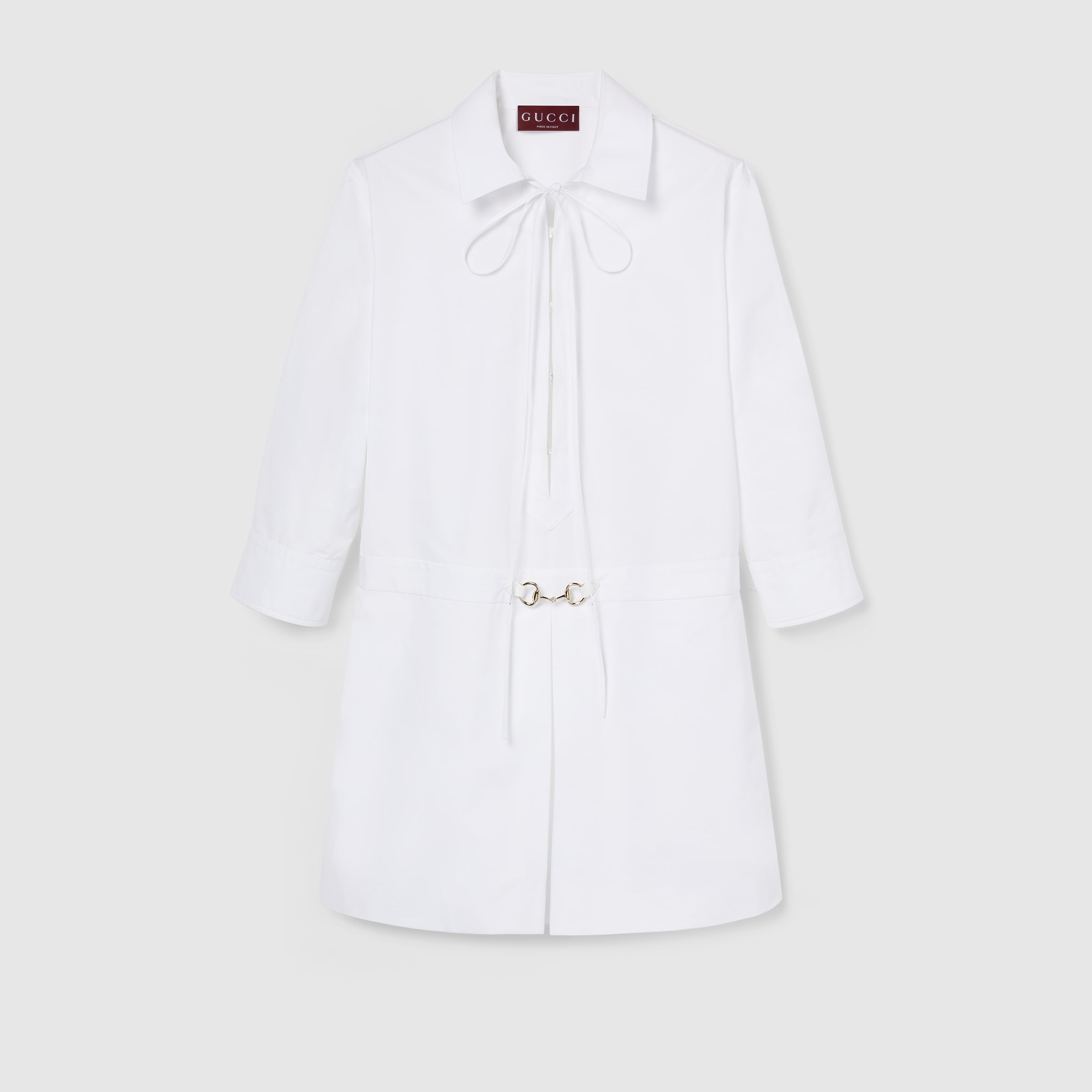 ワンピース OFF-WHITE EMBROIDERED POPLIN SHIRT DRESS Off-White Embroidered poplin shirt dress | gebnegozionline