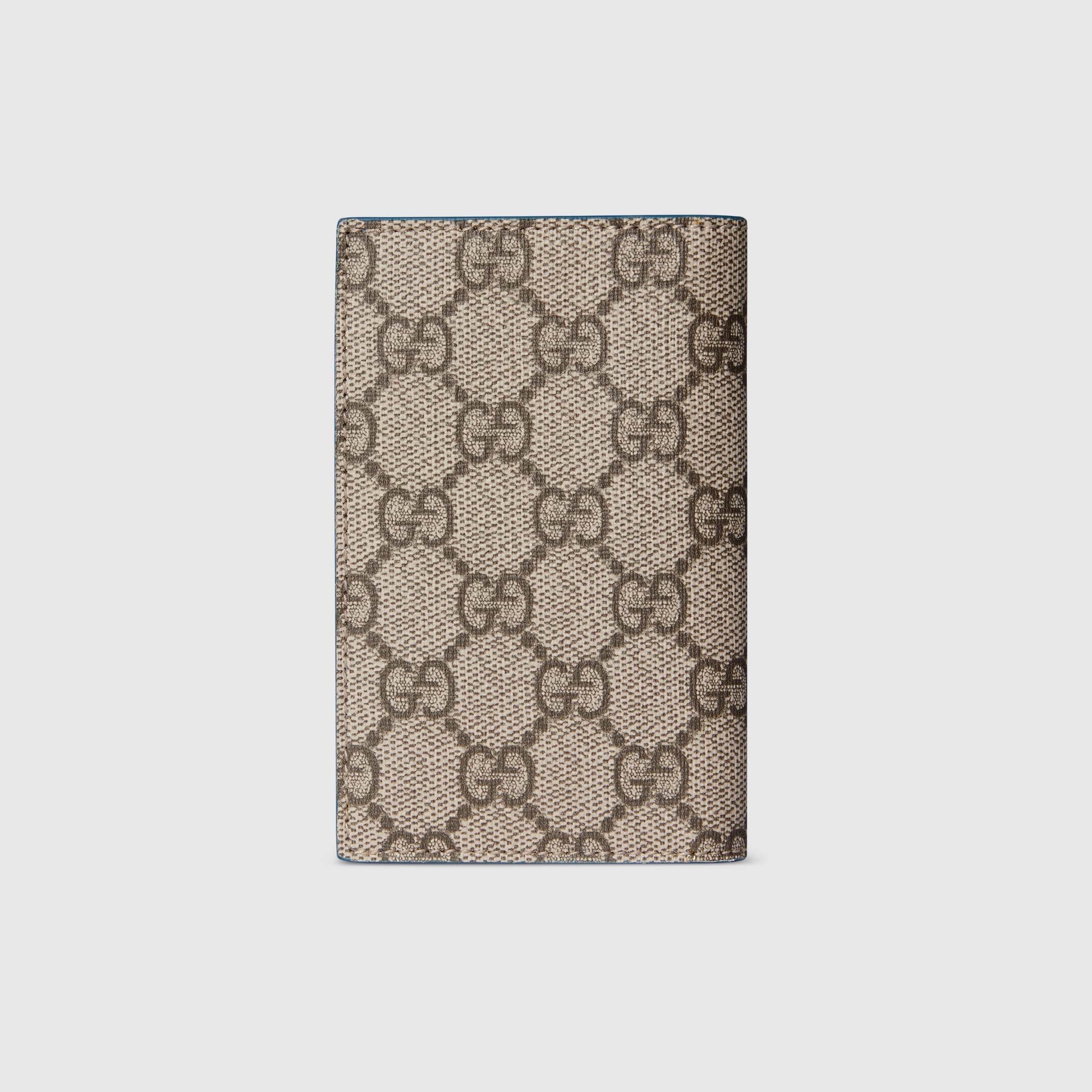 GURETH FACE POINTER ブラウン Bi-color GG long card case in beige and dark brown Supreme