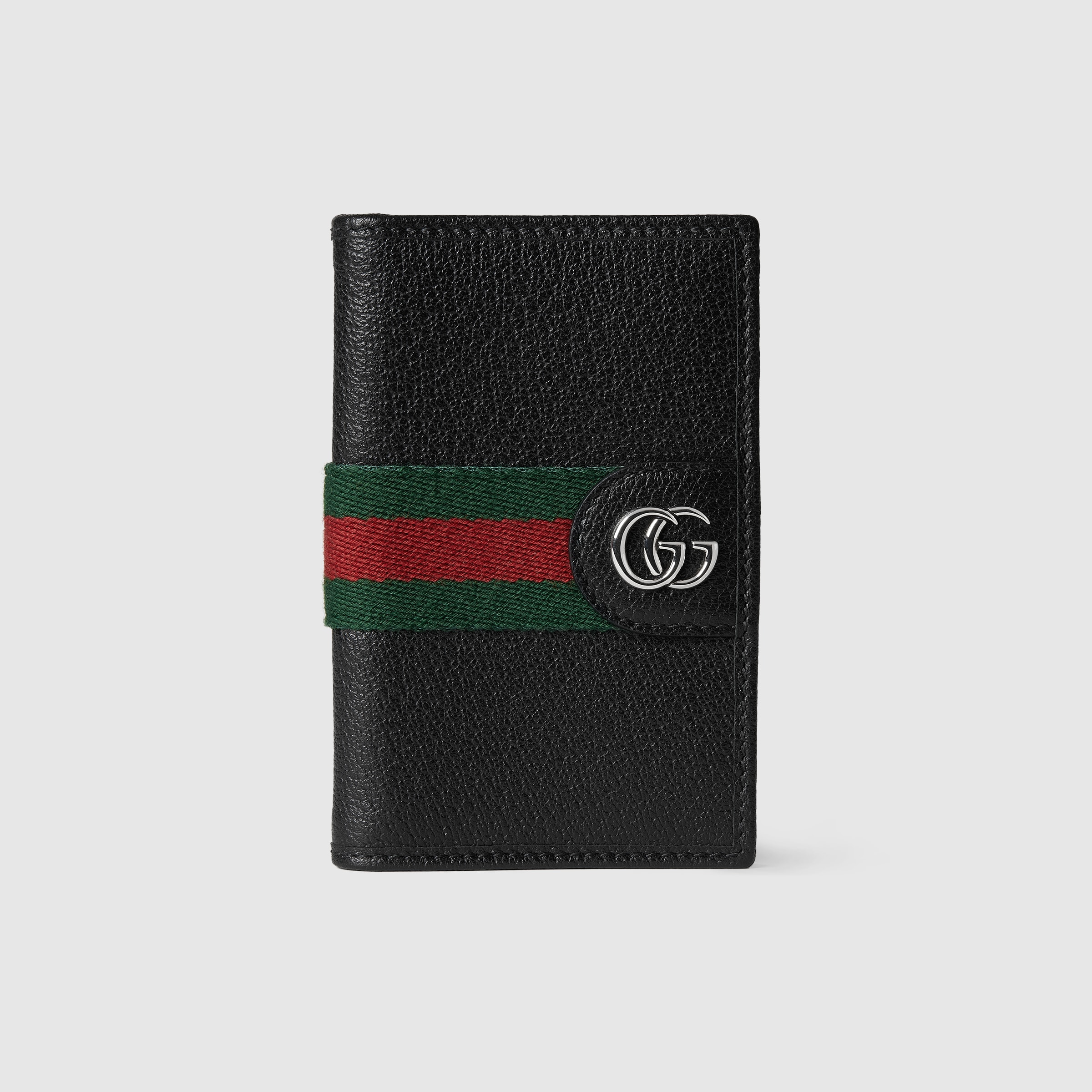 Ophidia long card case in black soft leather | GUCCI® US