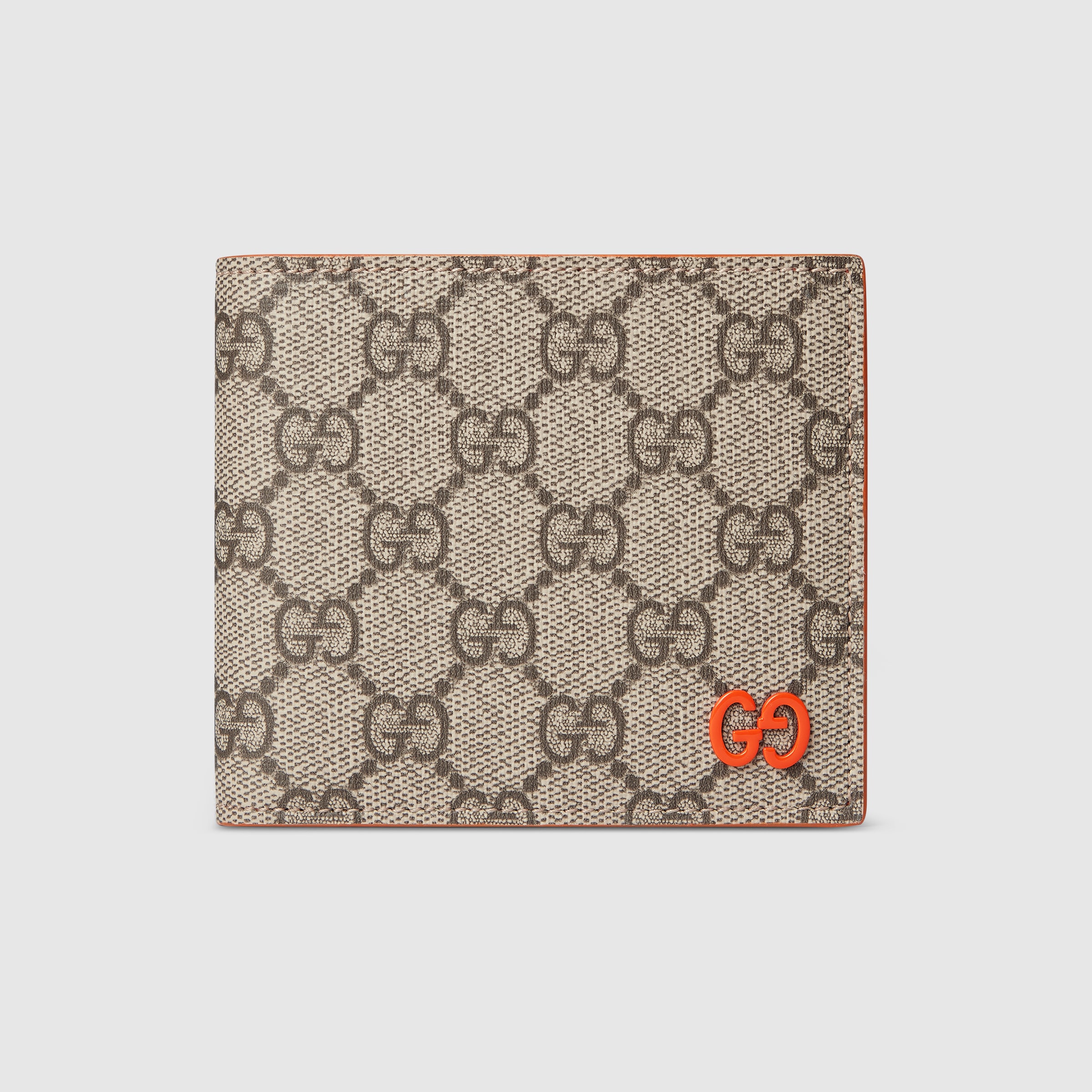 GG コインウォレット オレンジ インテリア ・ベージュ＆ダークブラウン