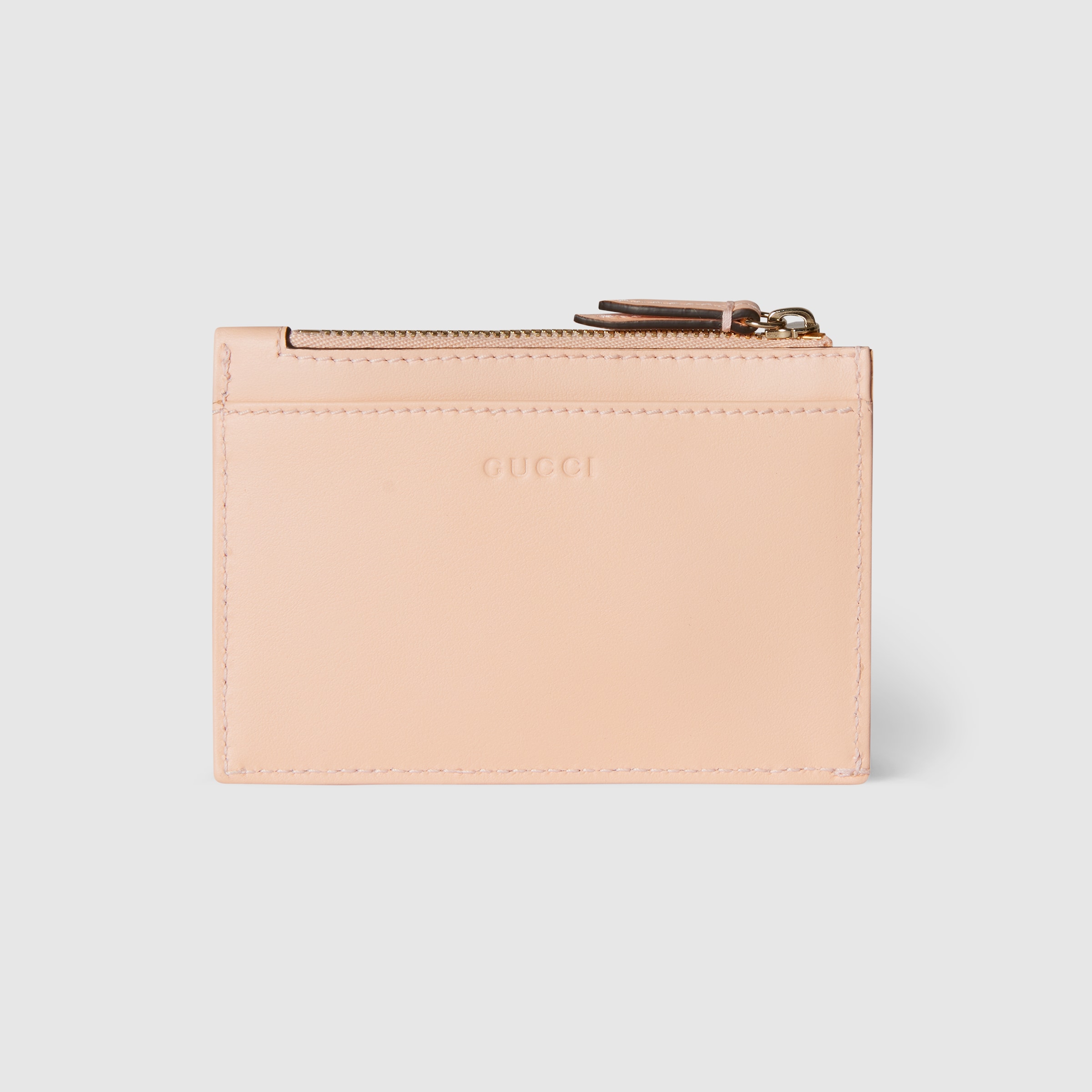 ダブルG キーケース ・ペールピンク レザー | GUCCI公式