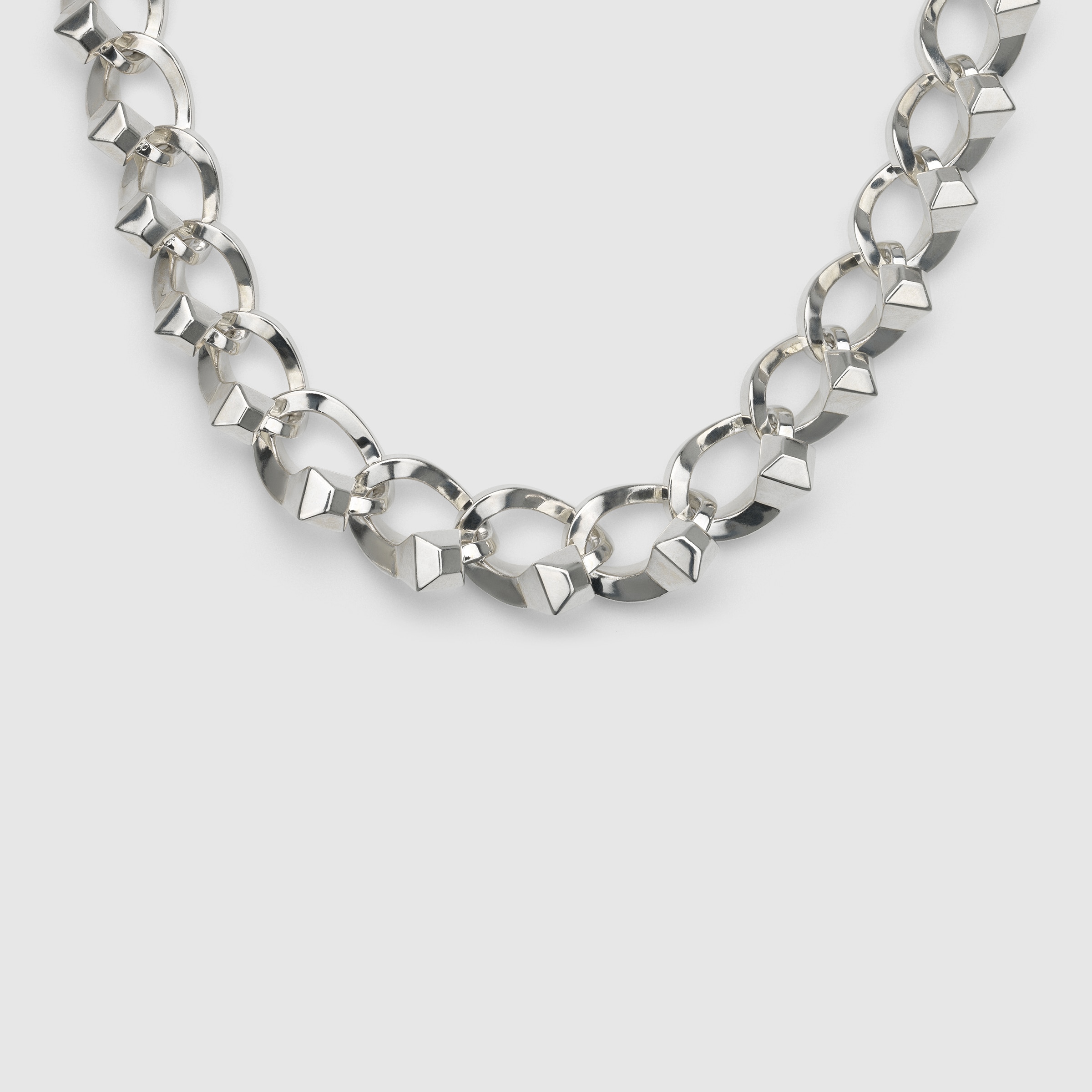 Chiodo chunky intertwined necklace in 925 sterling silver