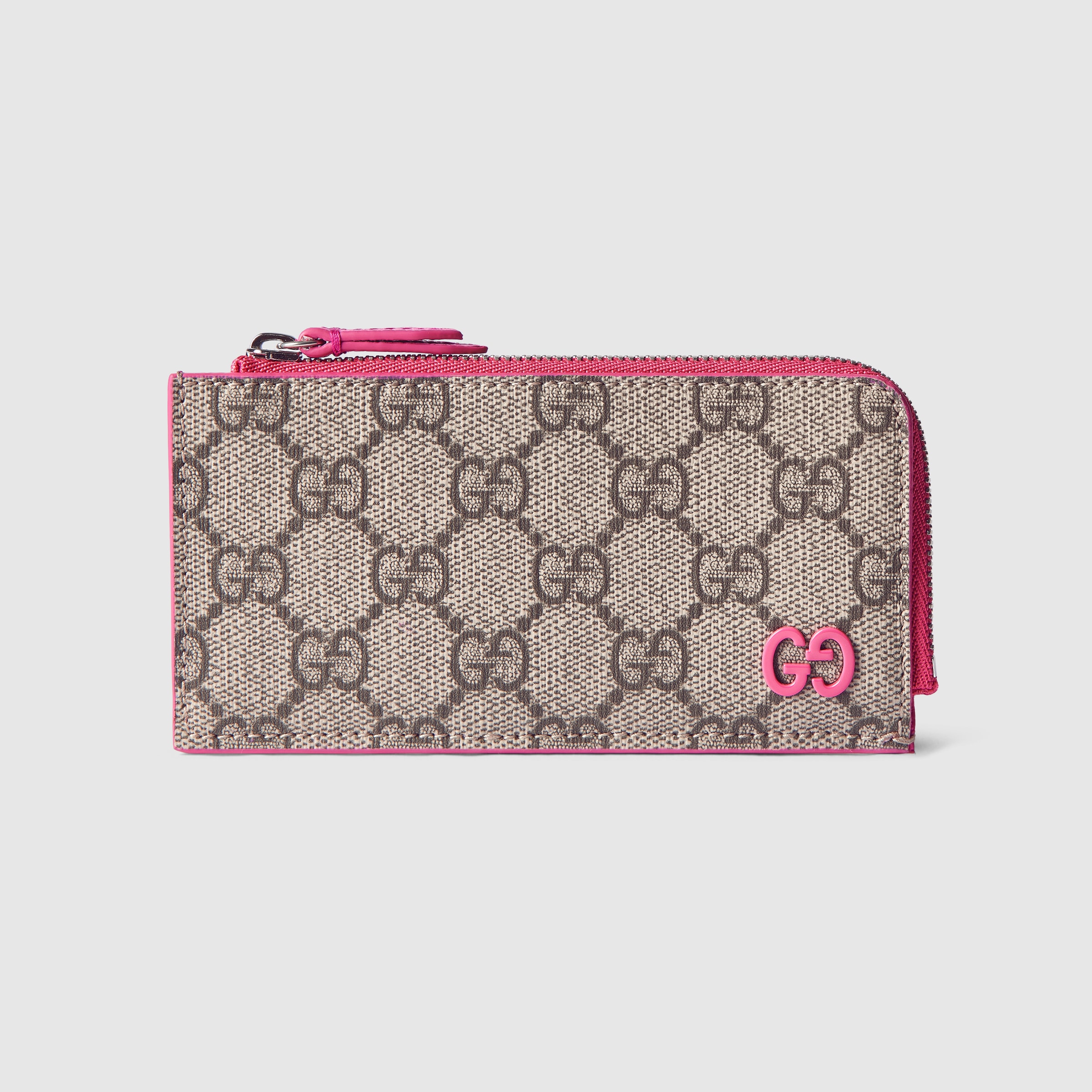 【新品未使用】GUCCI ダブルG バイカラー カードホルダー　ライラック 箱有 新品未使用】GUCCI ダブルG バイカラー カードホルダー