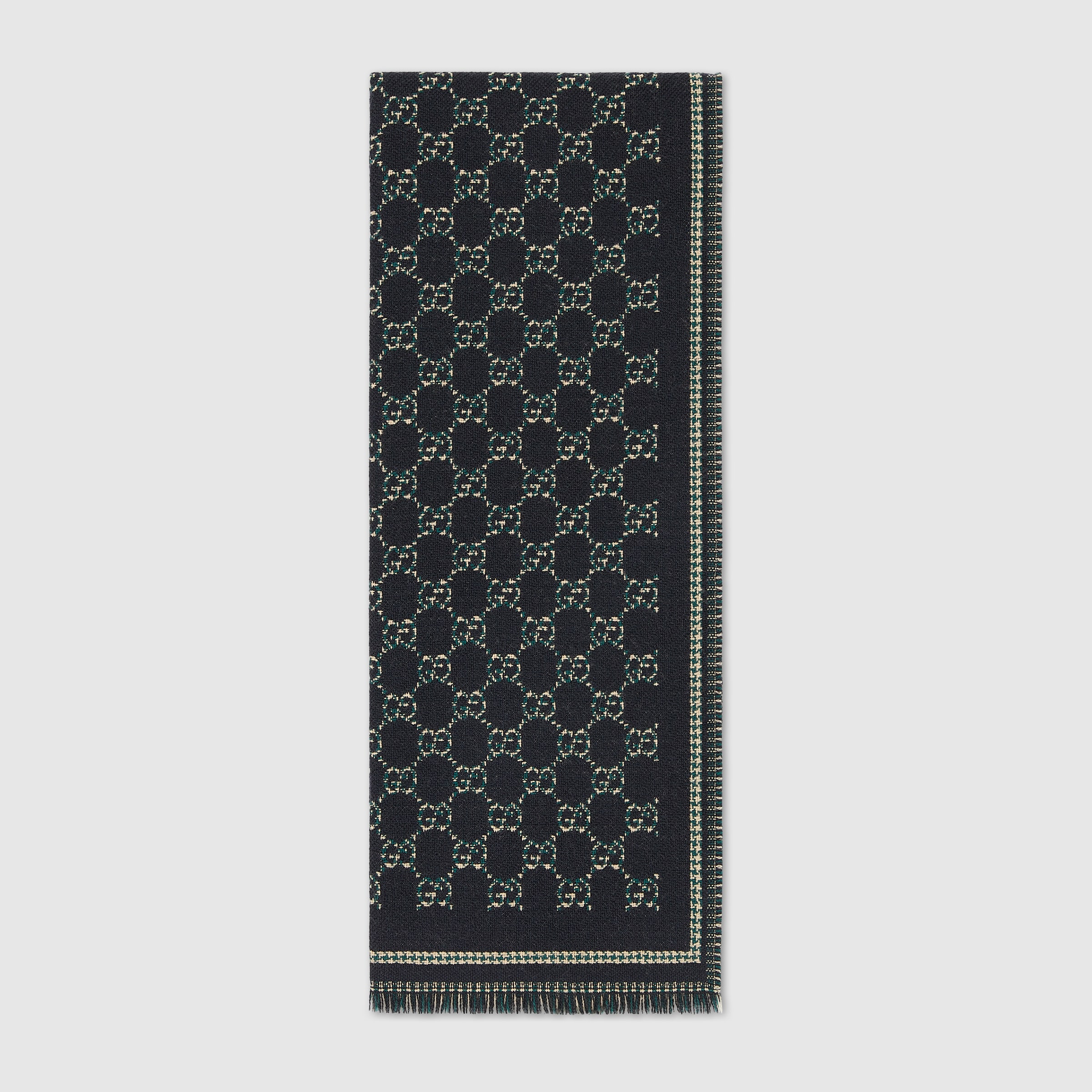 GUCCIグッチ　ウールジャガードスカーフ 836264_4G386_1066_001_100_0000