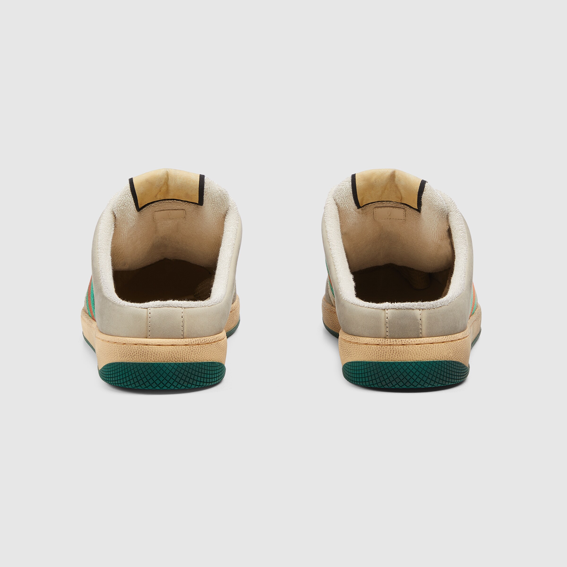 スクリーナー〕メンズ ミュール ・ベージュ レザー | GUCCI公式