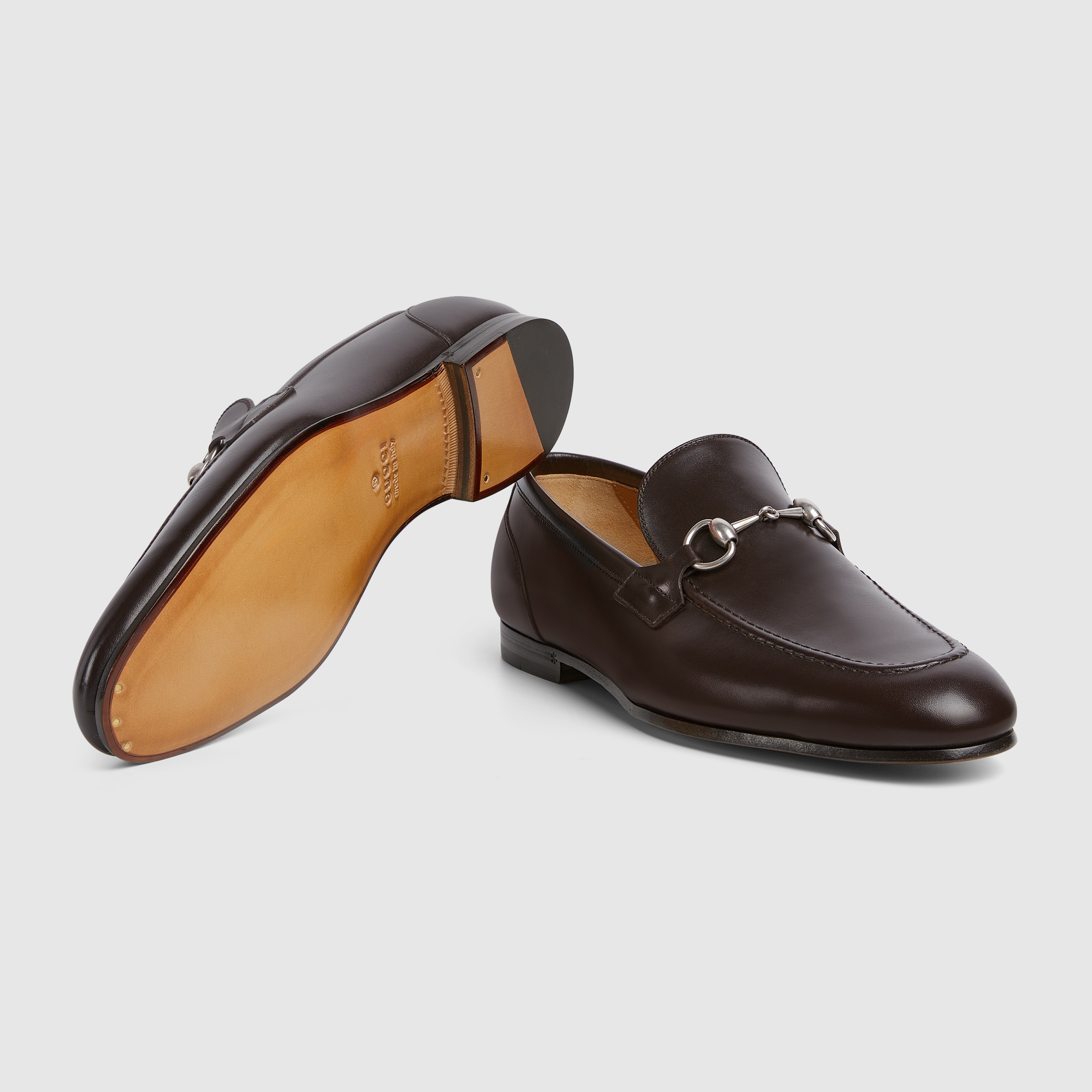 Men's Gucci Jordaan loafer in dark brown leather | GUCCI US