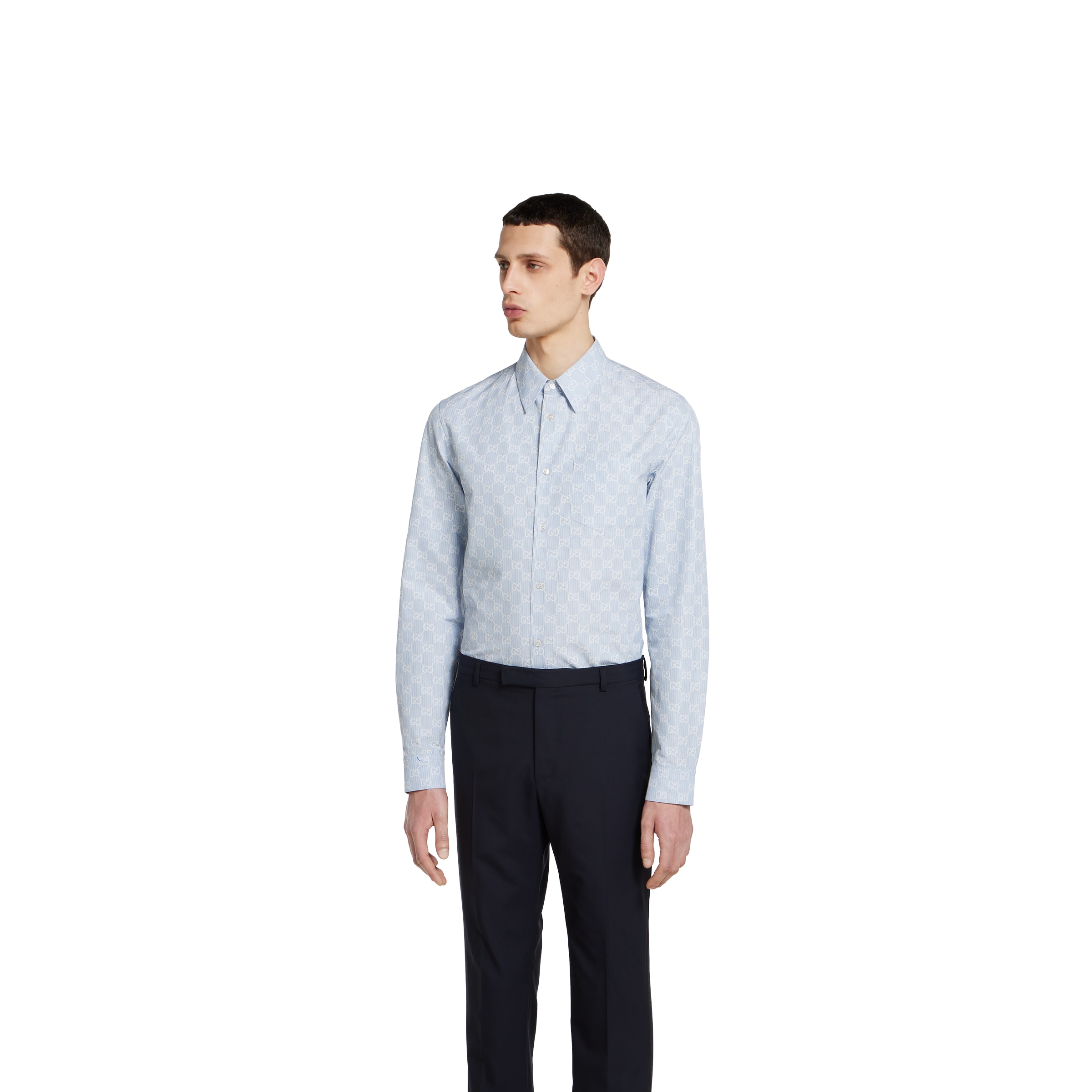 Cotton jersey T-shirt with print in white | GUCCI® US