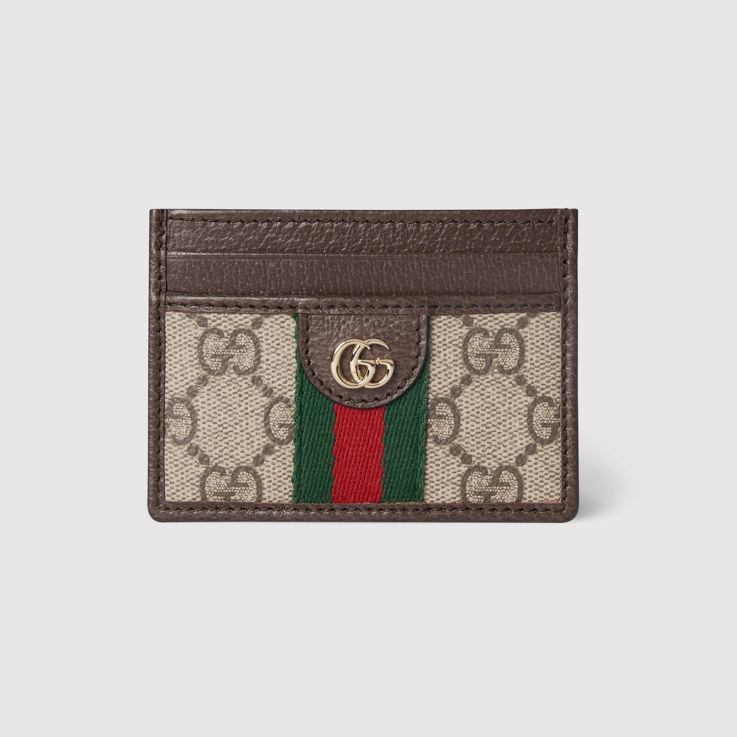 カードケース・名刺入れ OPHIDIA CARD CASE GG SUPREME Ophidia card case in beige and brown GG Supreme | GUCCI® US