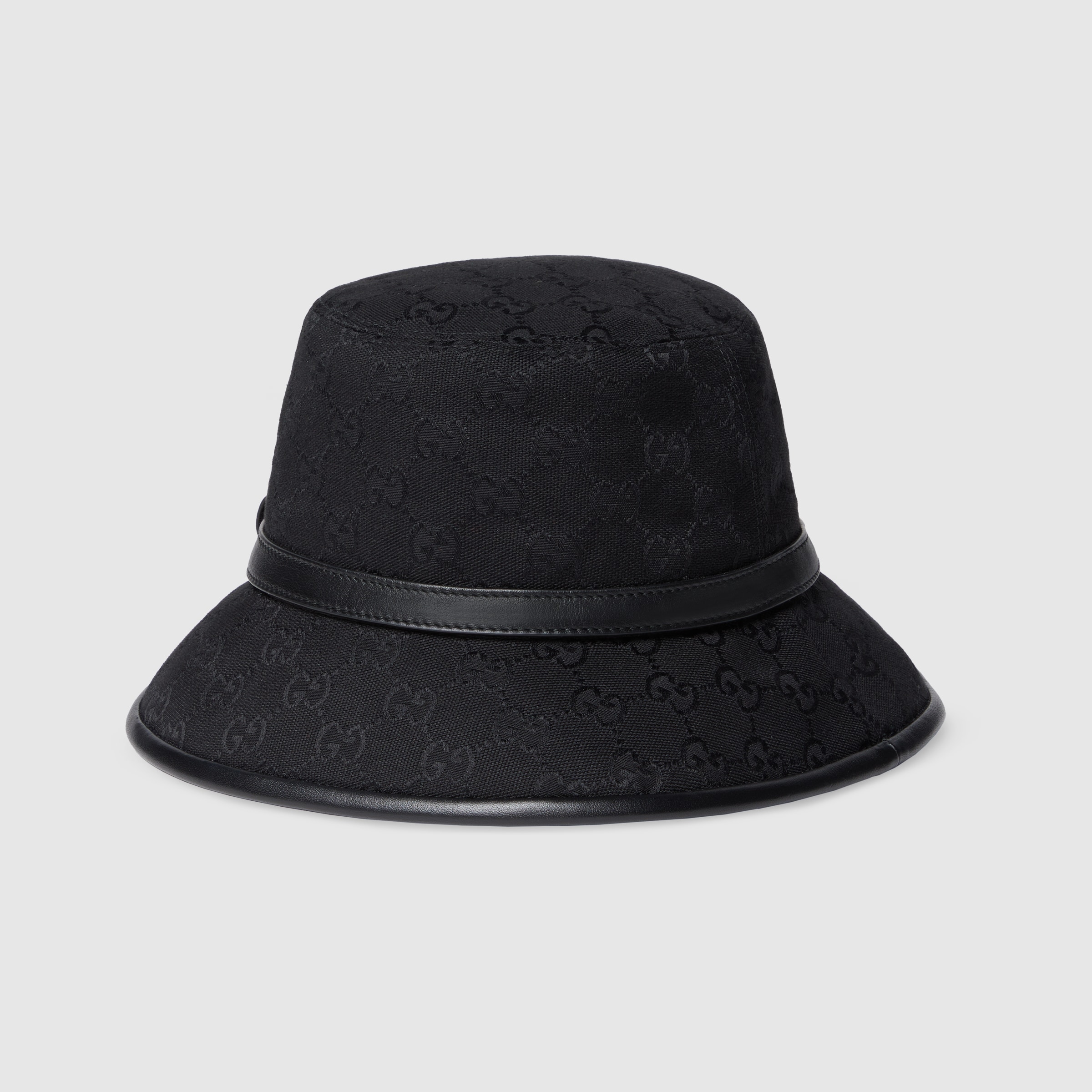 GG Monogram cotton bucket hat in black | GUCCI® US