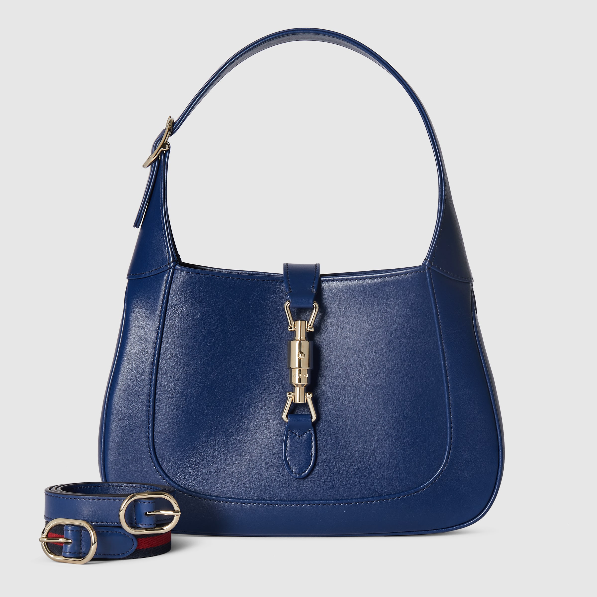 Gucci Jackie 1961 medium bag in blue leather | GUCCI® US