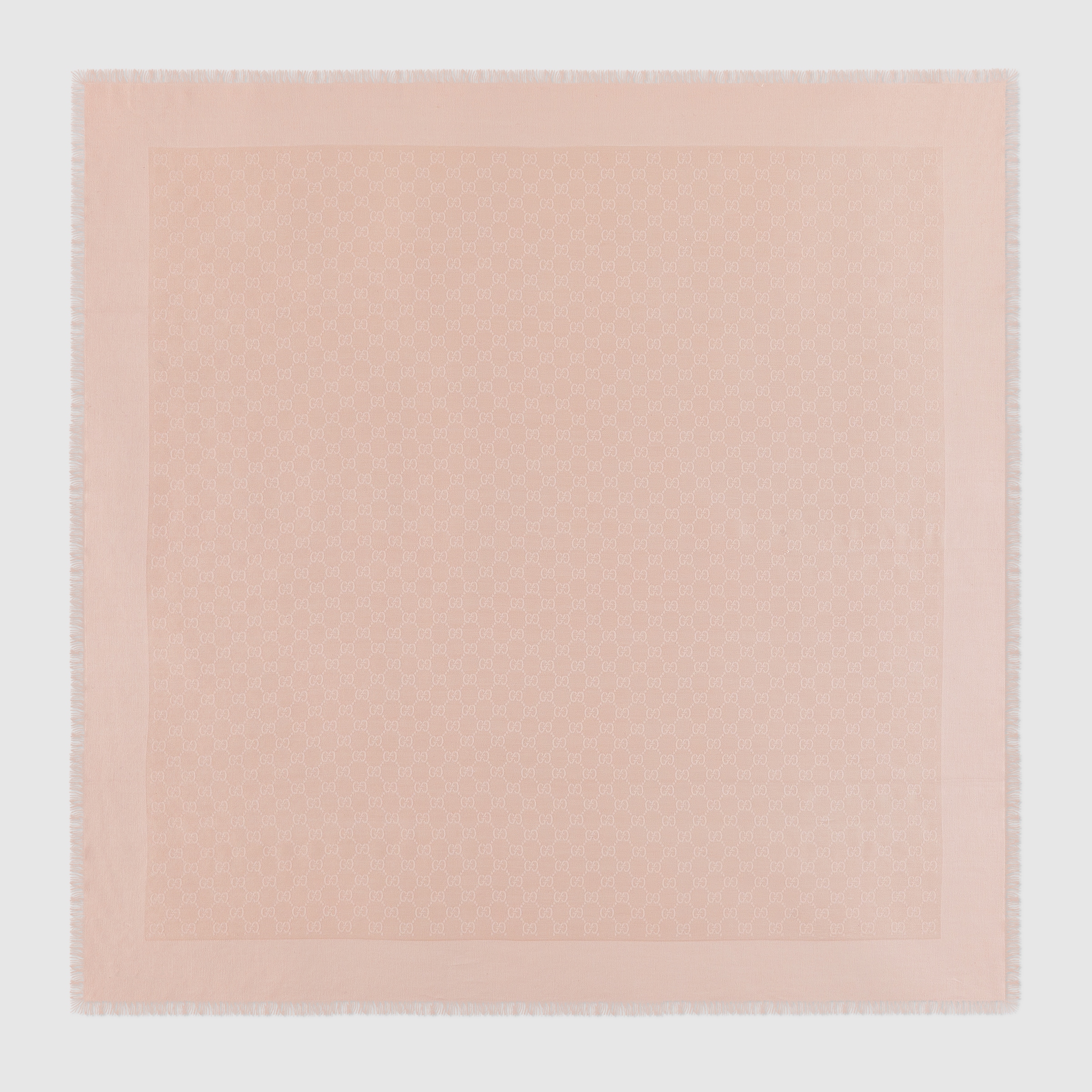 グッチ GGキャンバス カチューシャ 755038 4HG61 8700 ピンク GG cotton silk jacquard shawl in light pink | GUCCI® US