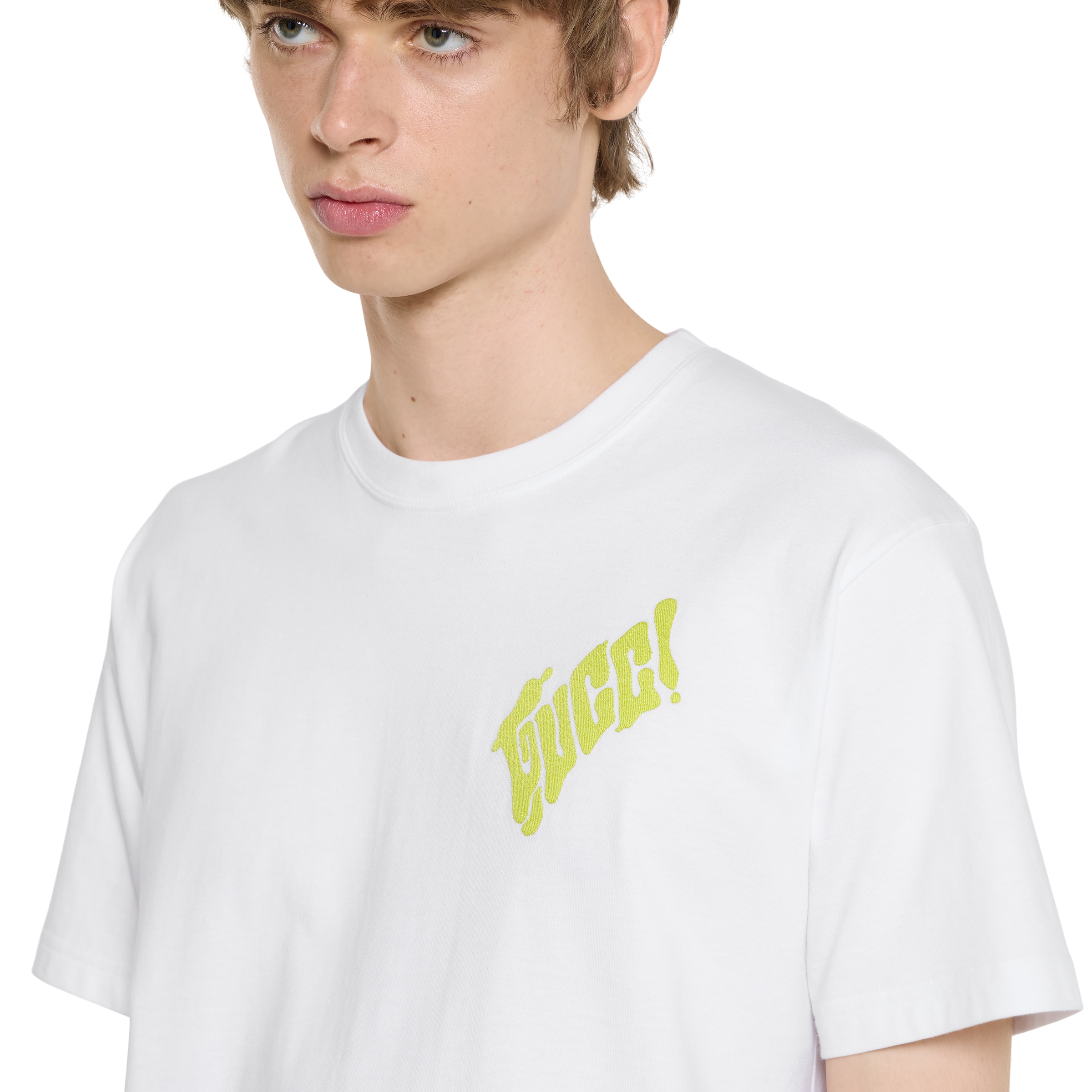 GUCCI ロゴTシャツ ホワイト　グッチ Cotton jersey T-shirt in white | GUCCI® US
