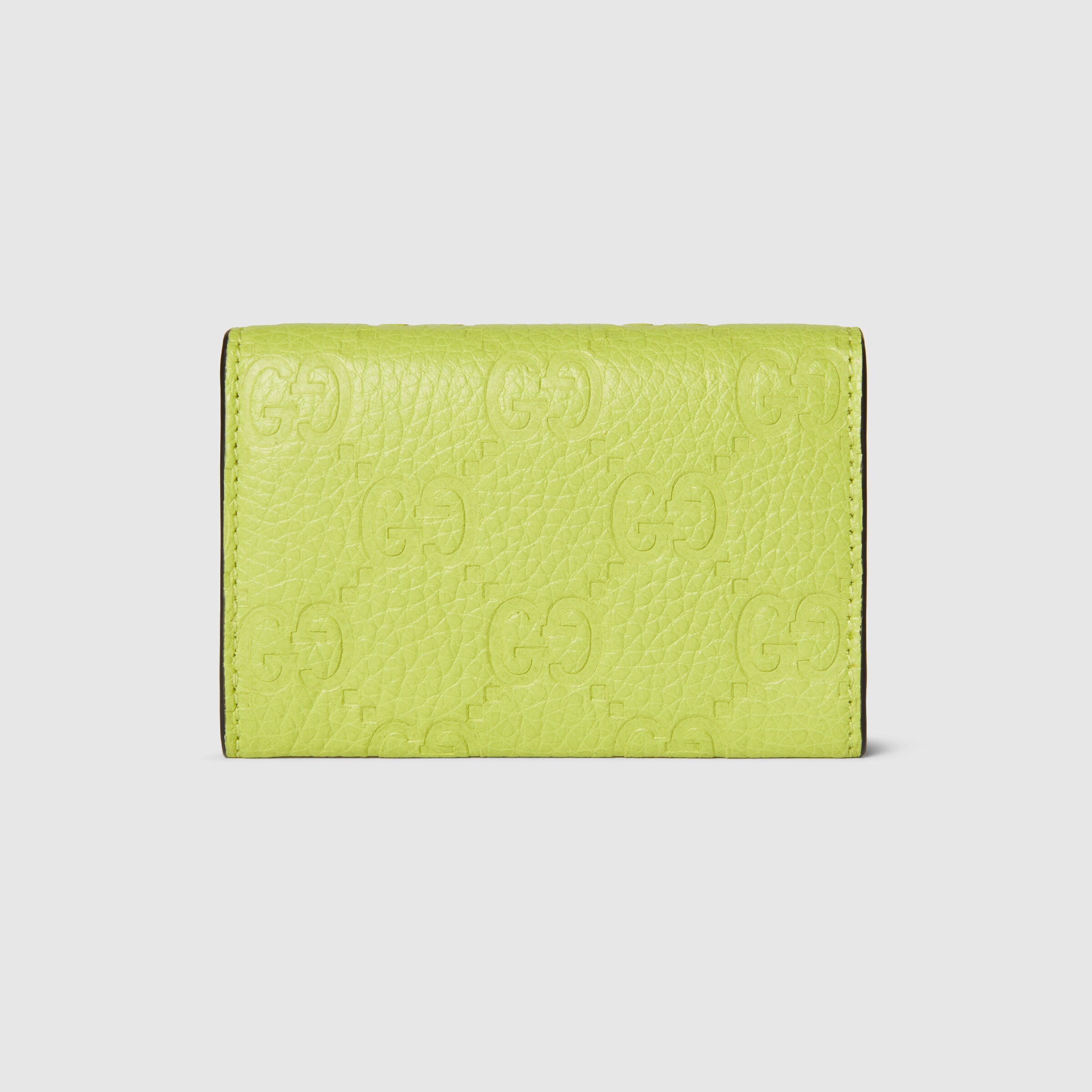 グッチ インプリント〕日本限定 二つ折りカードケース ・アシッド