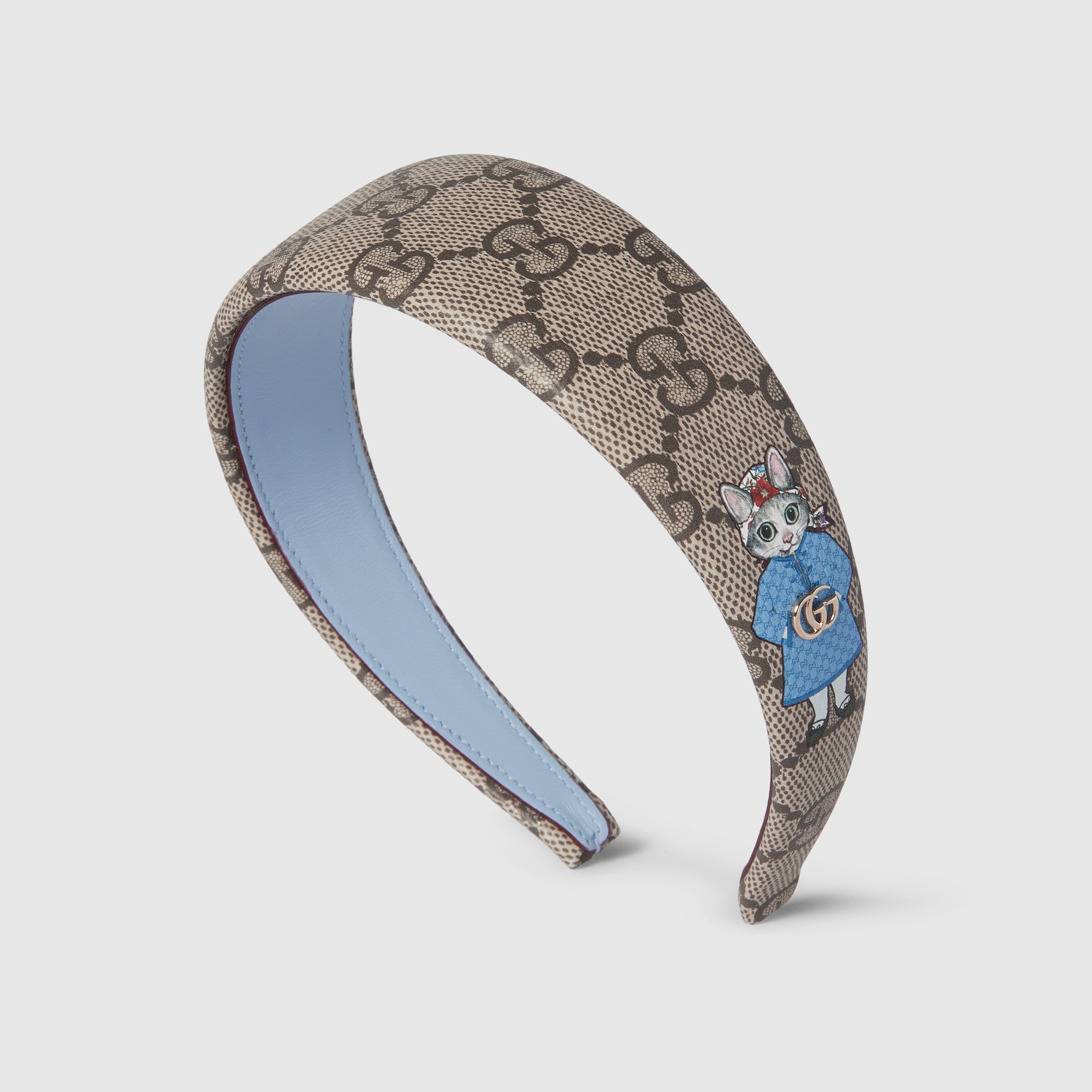 GUCCI フラワープリント ヘアバンド 紫陽花 GUCCI フラワープリント