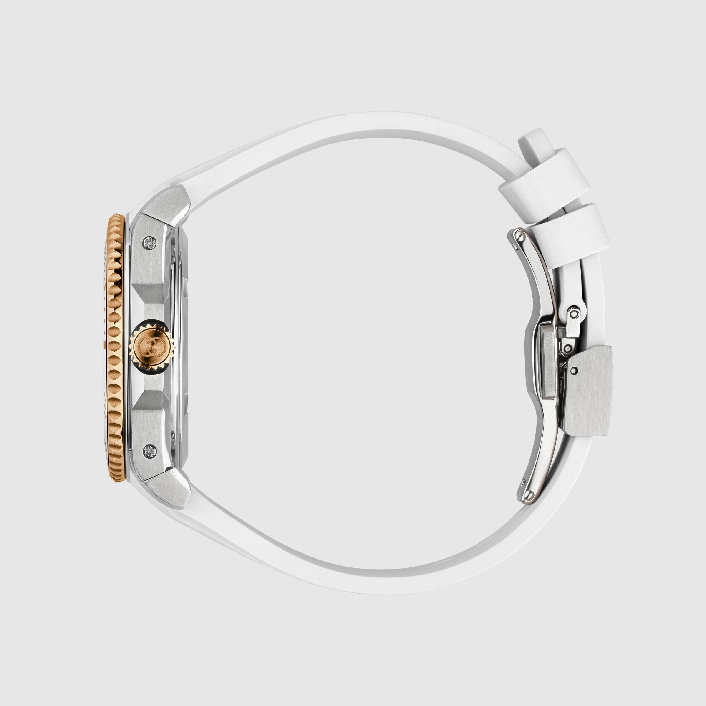Gucci Dive watch, 36mm in white rubber | GUCCI® US