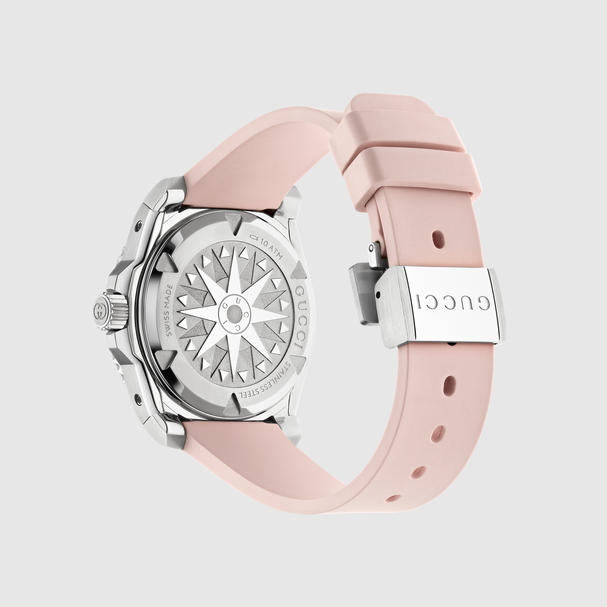 Gucci Dive watch, 36mm in pink rubber | GUCCI® US