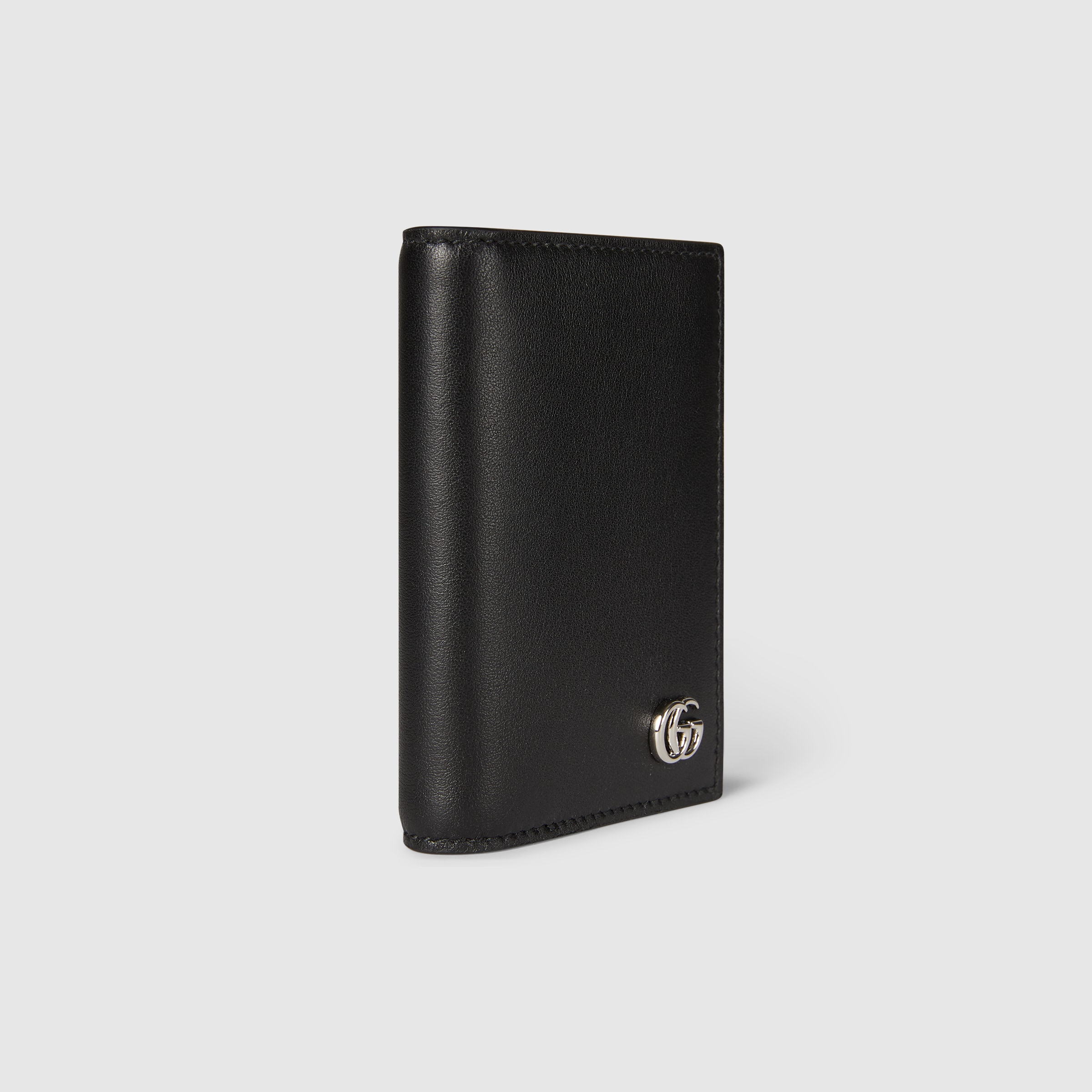 【GUCCI】GG Marmont Card Case Wallet GG Marmont card case in black leather | GUCCI® CA
