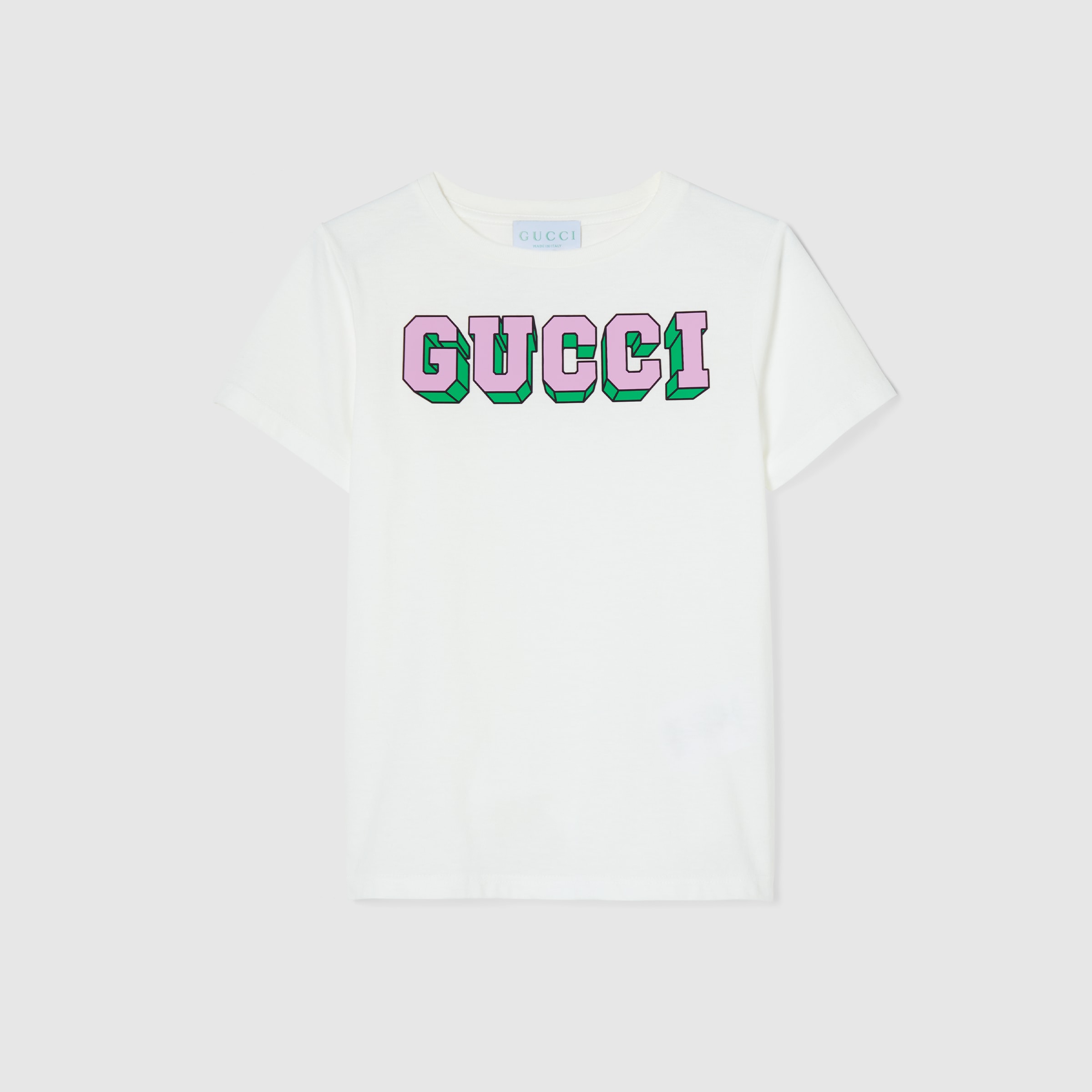 グッチ　キッズTシャツ Children's cotton T-shirt with print in white | GUCCI® US