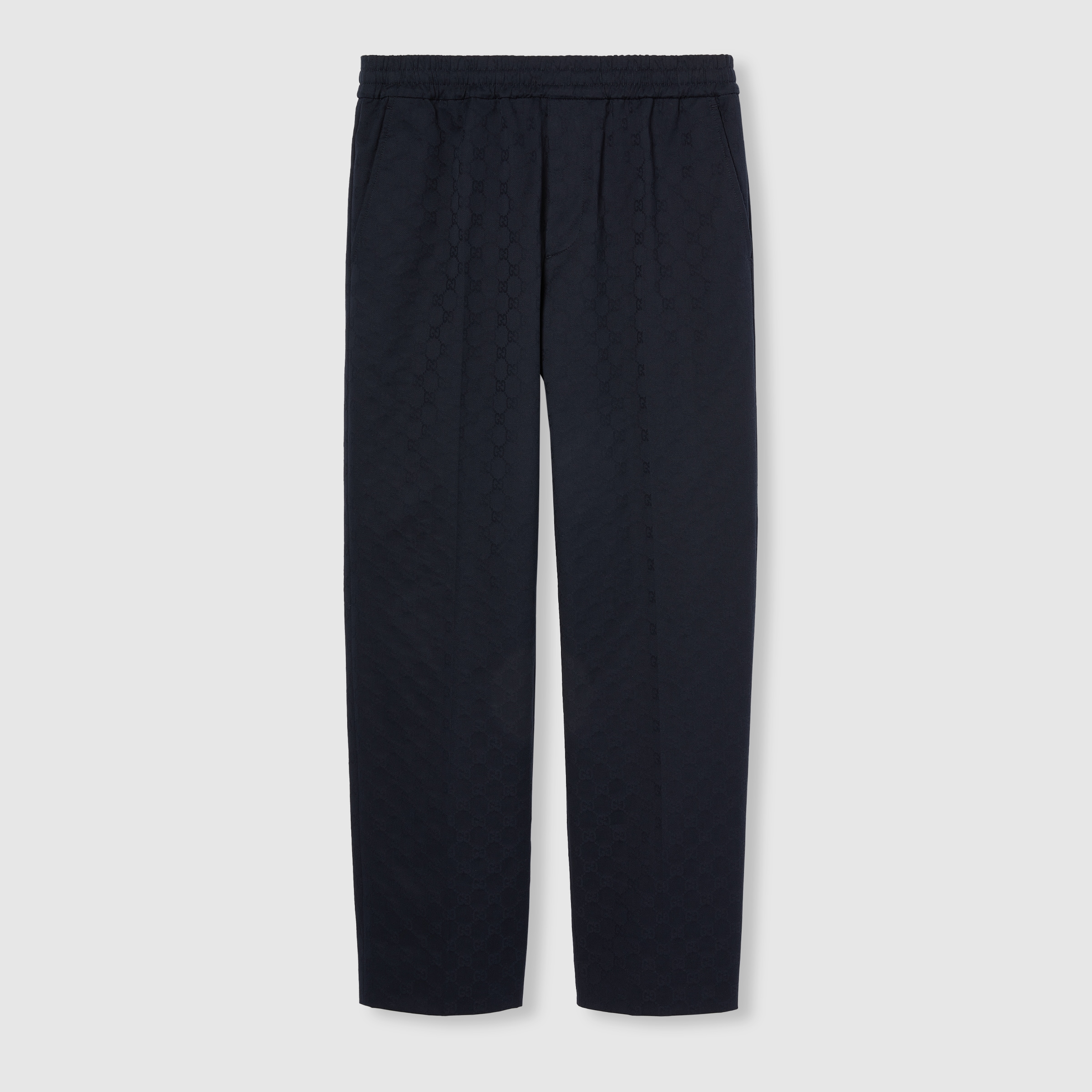 GG cottton gabardine pant in dark blue | GUCCI® US