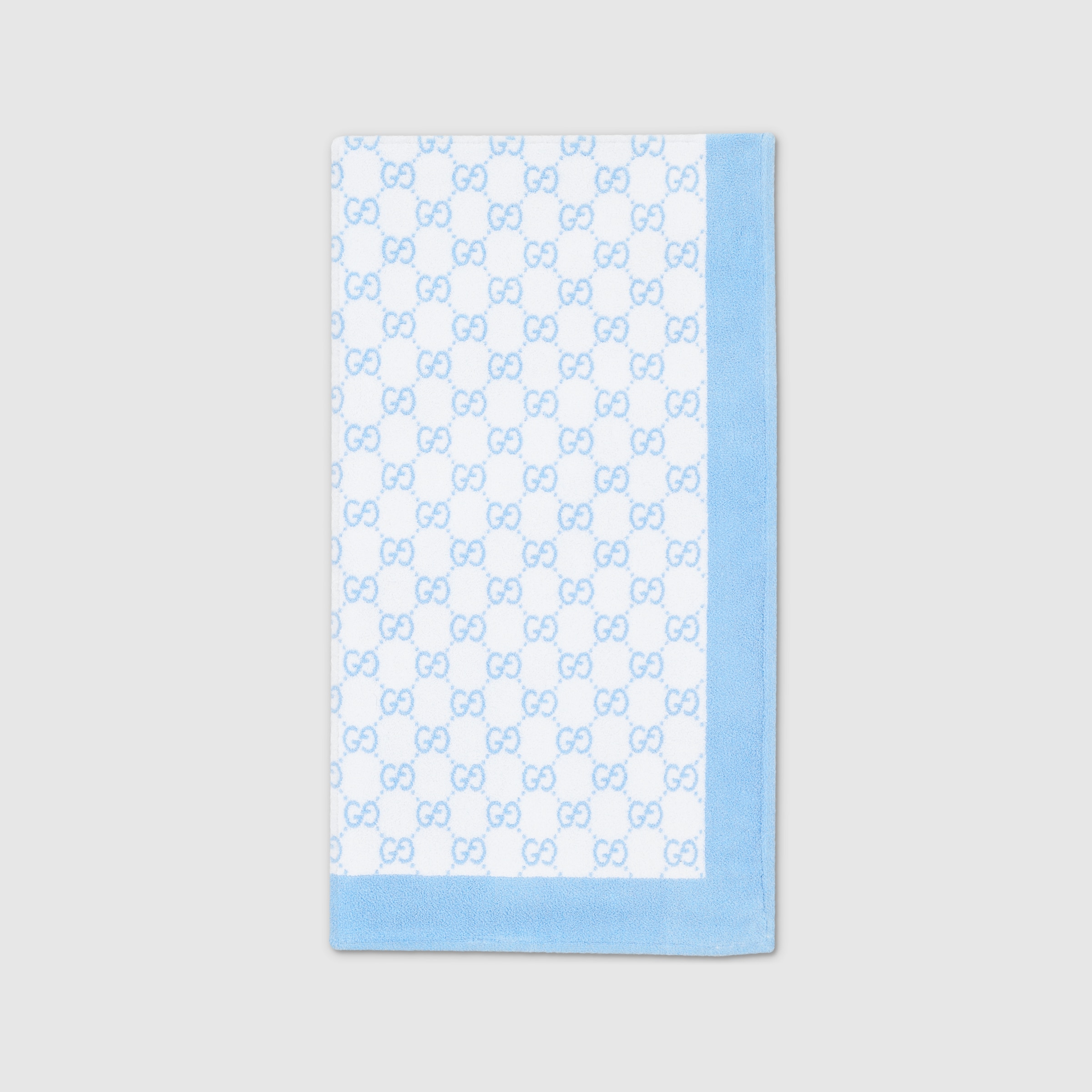GG terrycloth beach blanket in white | GUCCI® US