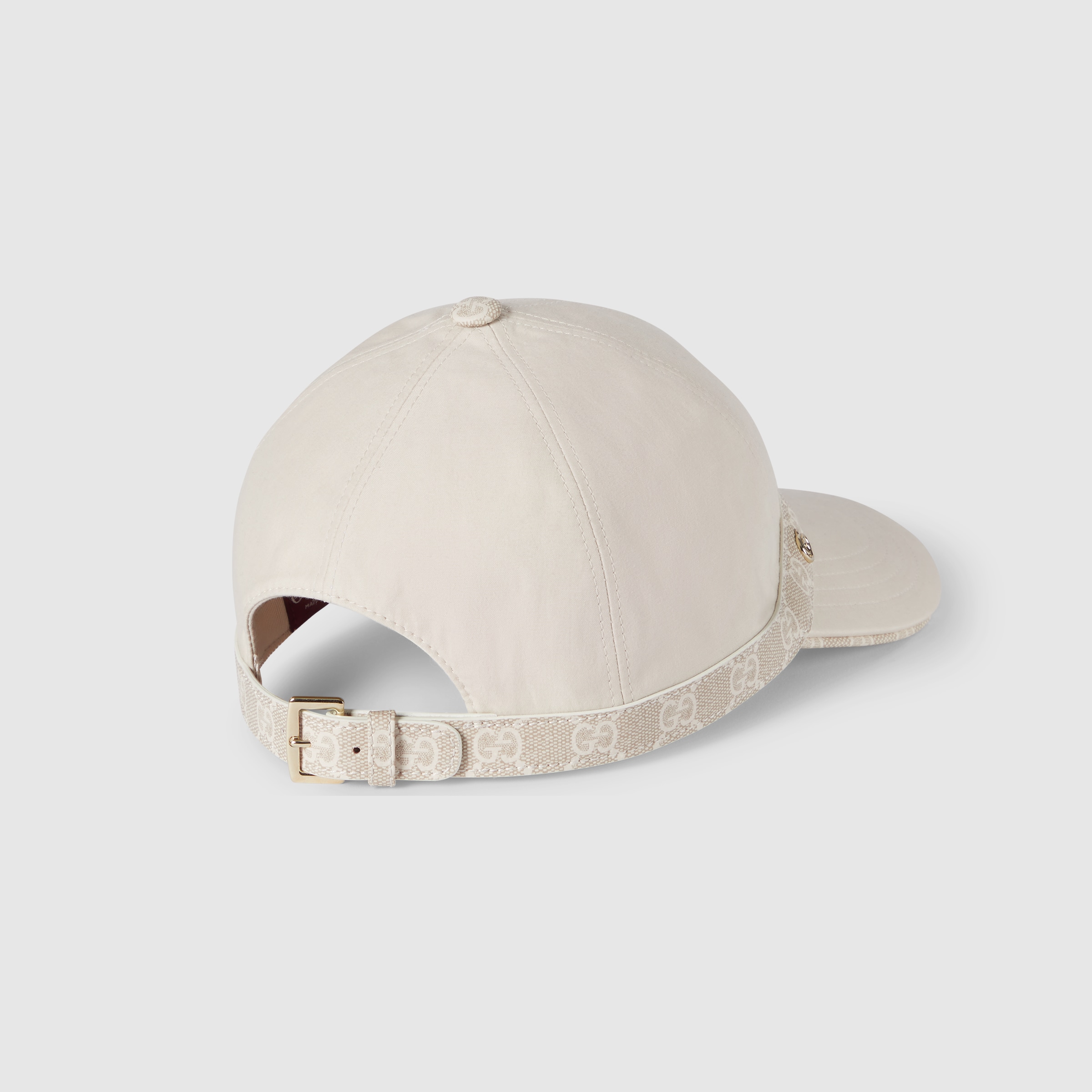 Cotton baseball hat with Double G in white | GUCCI® US