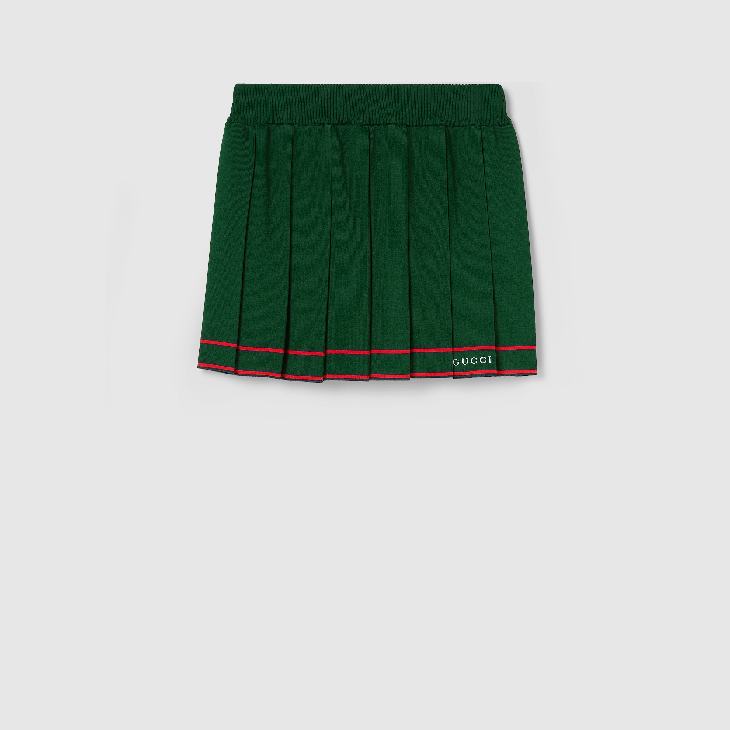 【CHUCUCHU】 CBESS-SK017W Green Double Pleated Skirt CHUCUCHU Double Pleated Skirt - Green– Sokim