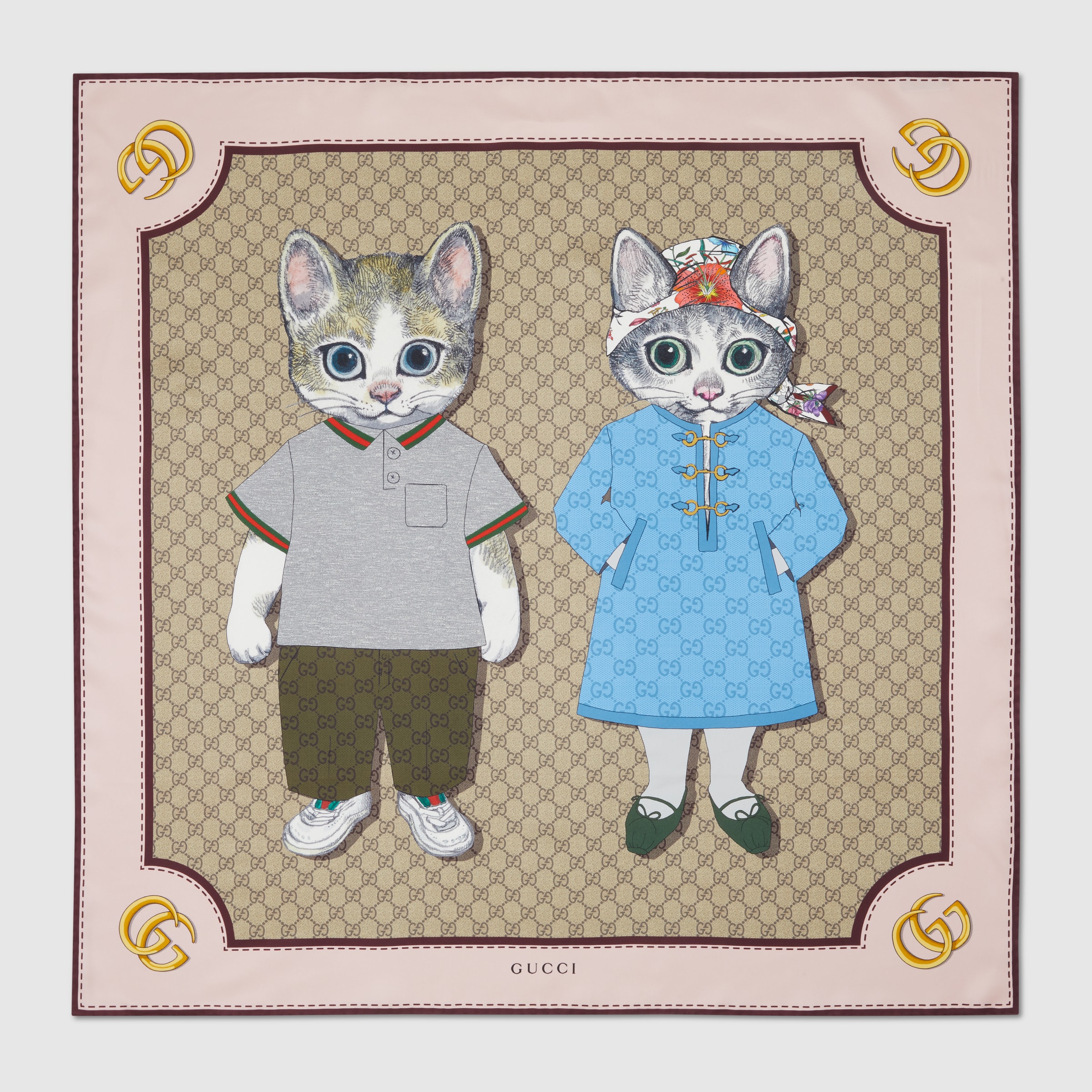 GUCCI ヒグチユウコ クッション 刺繍 シルク GUCCI ヒグチユウコ クッション 刺繍 シルク - メルカリ