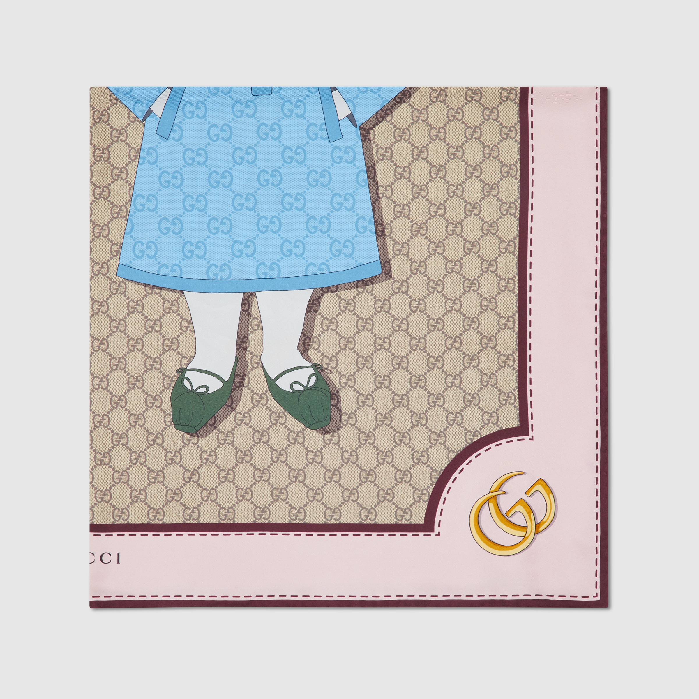 GUCCI グッチ ヒグチユウコ コラボ Gロゴ 花柄 大判スカーフ 楽天市場】未使用 限定品 グッチ ヒグチユウコ コラボ スカーフ
