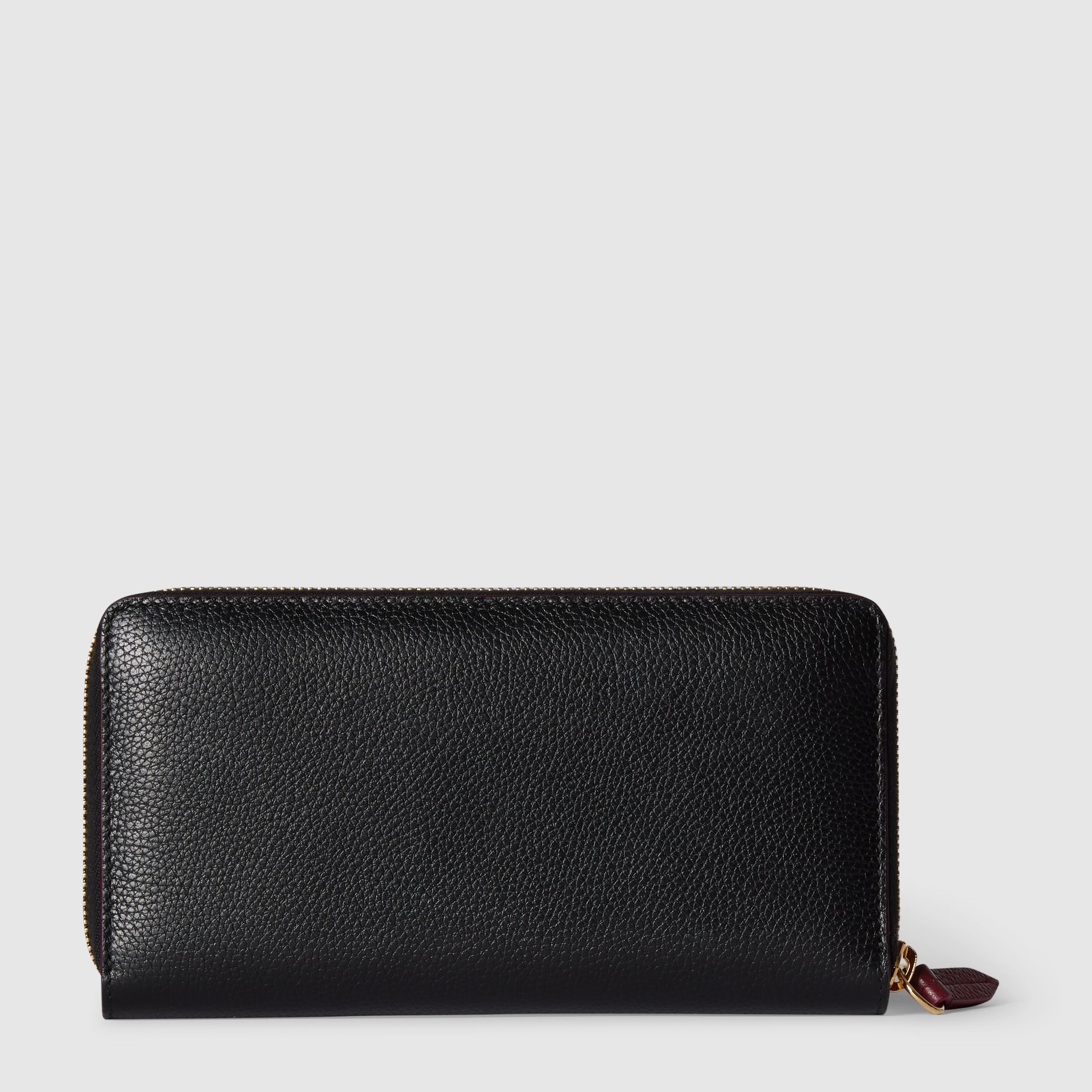 GGマーモント Bi-color GG Marmont small wallet in beige and Rosso Ancora