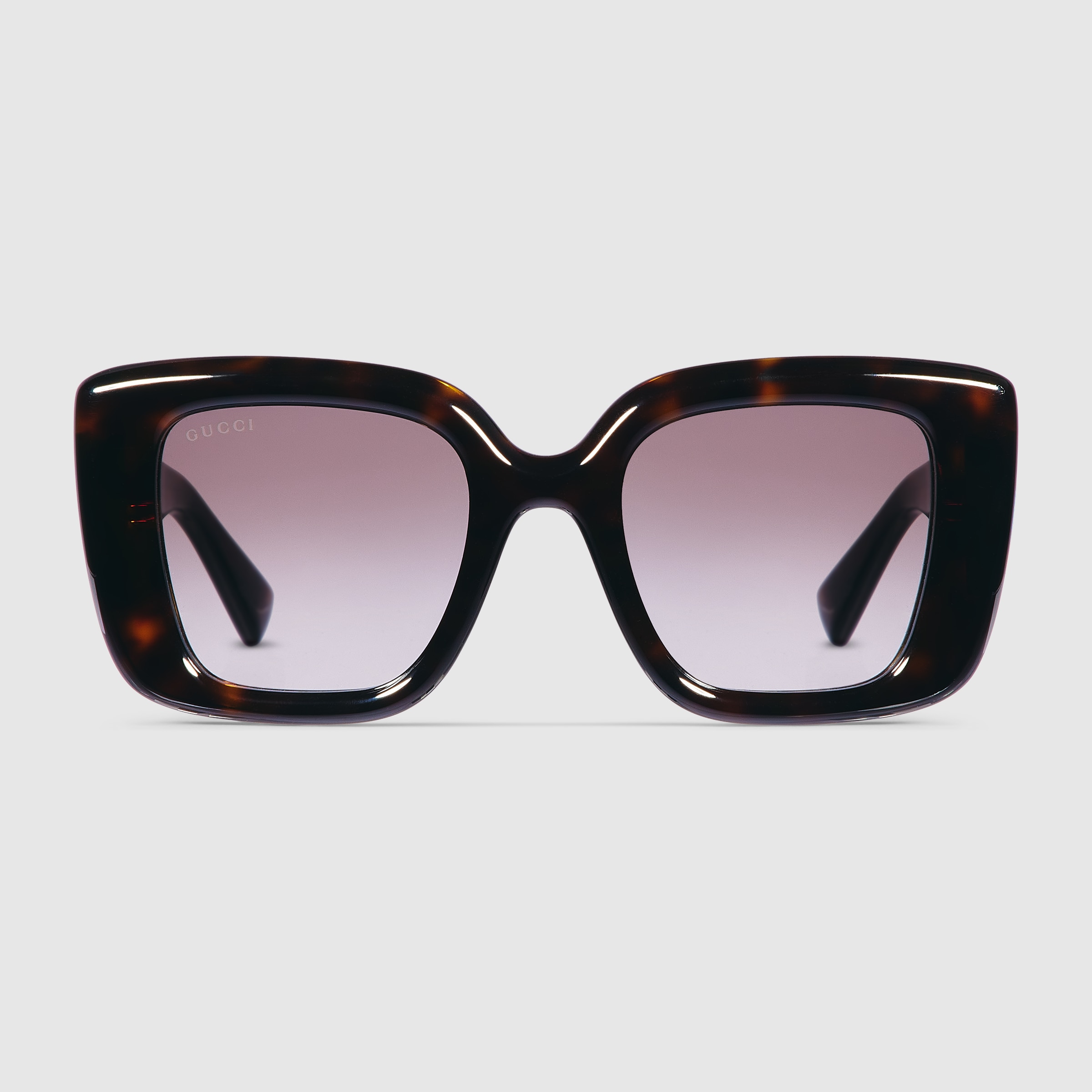 Butterfly frame sunglasses in dark brown tortoiseshell