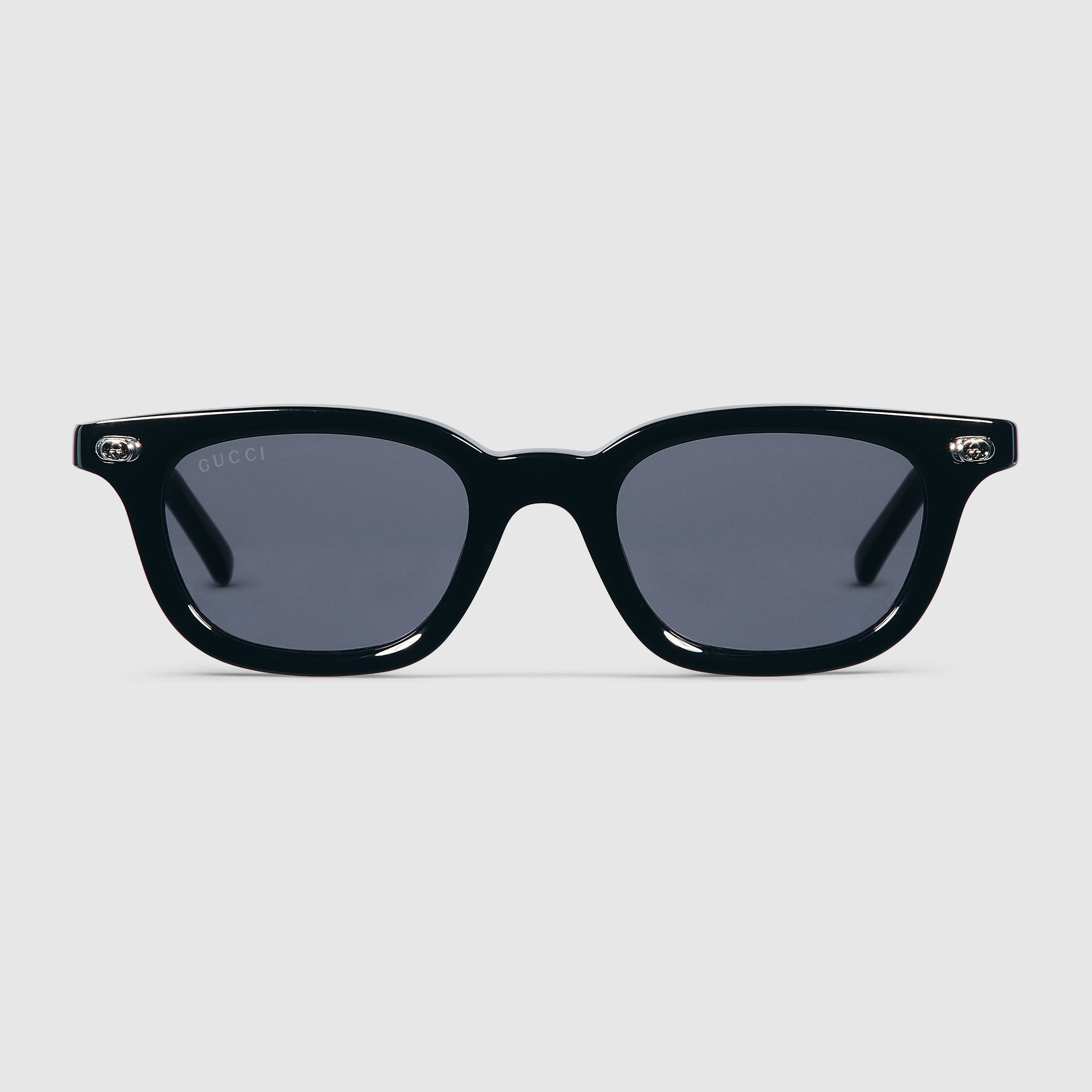 Zegna Mens Keyhole Square Colorblock Sunglasses EZ0221