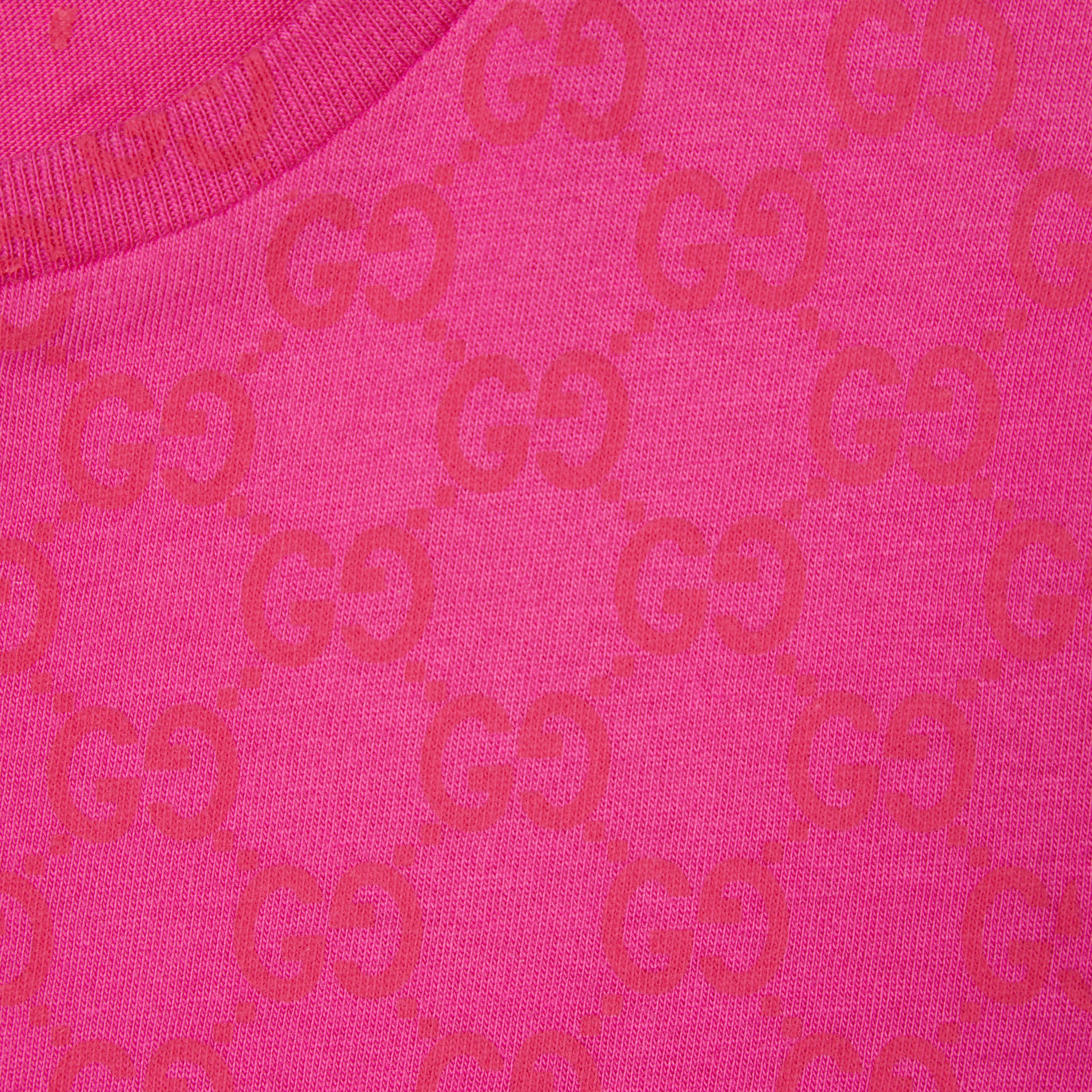 Children's printed cotton T-shirt in fuchsia | GUCCI® US