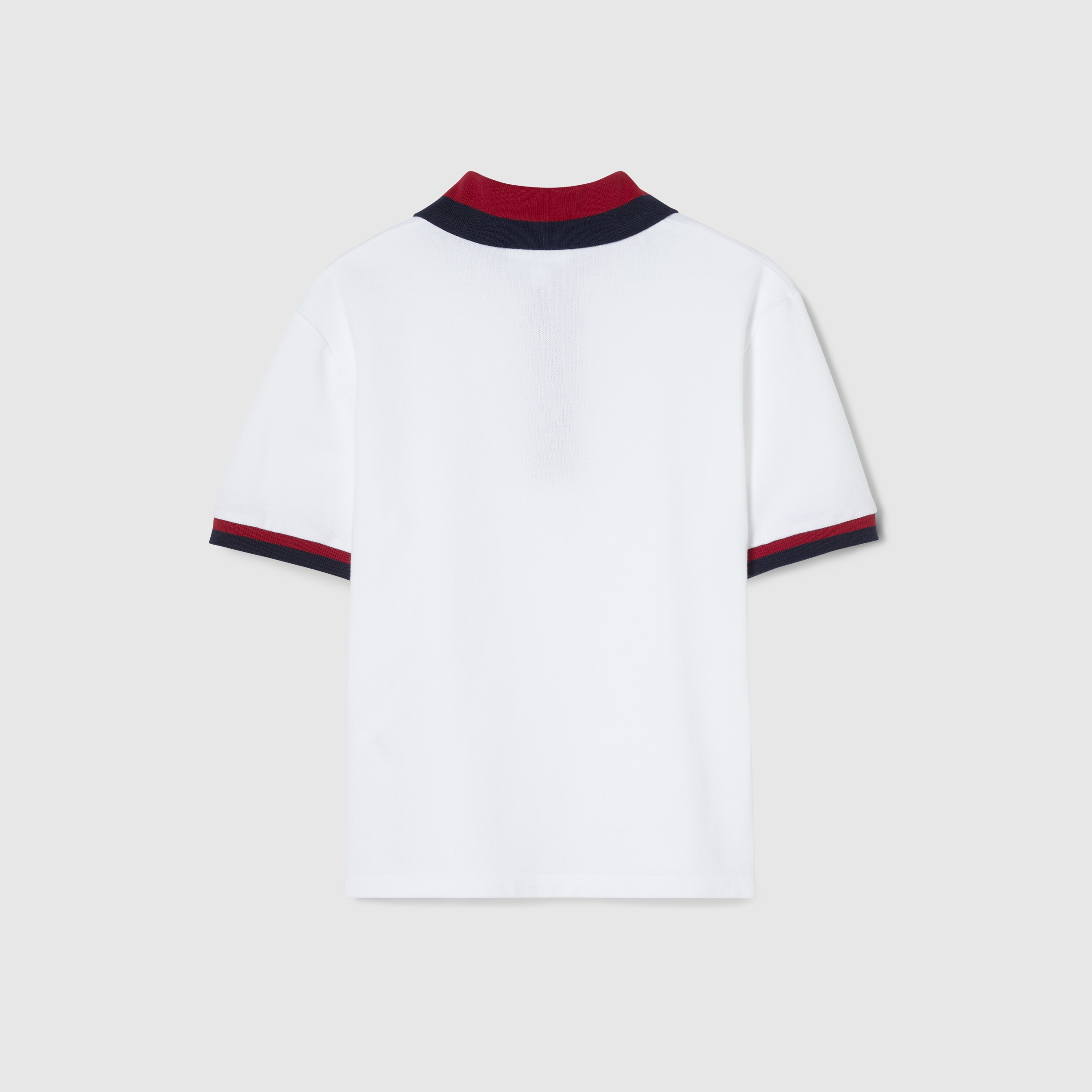 Children's cotton polo shirt in white | GUCCI® US