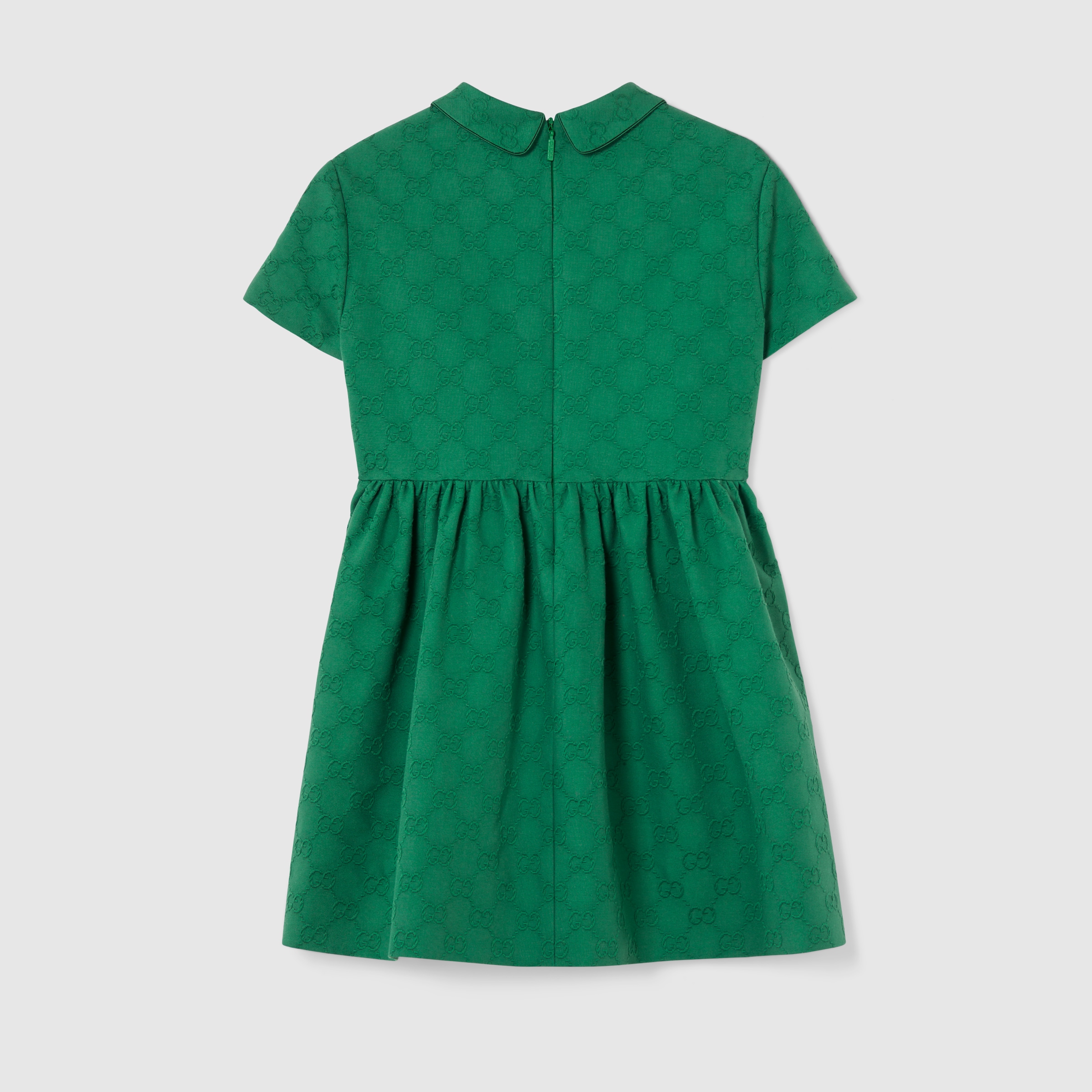GUCCI｜DRESSES (804052 ZHSO4 5239) GG silk twill dress in camel | GUCCI® US