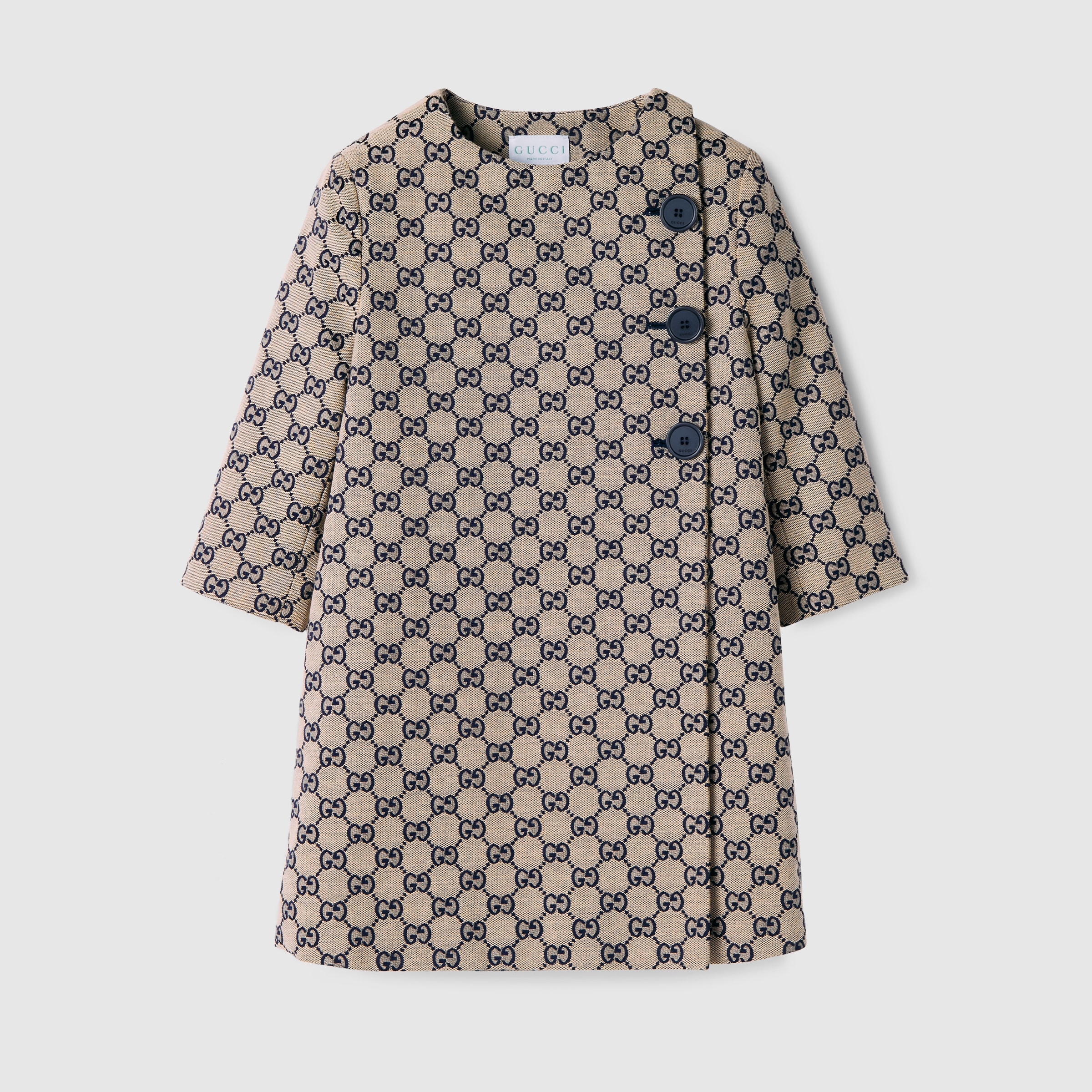 GUCCI 花柄ネイビー スプリングコート キッズ GUCCI 花柄ネイビー スプリングコート キッズ GUCCI 花柄