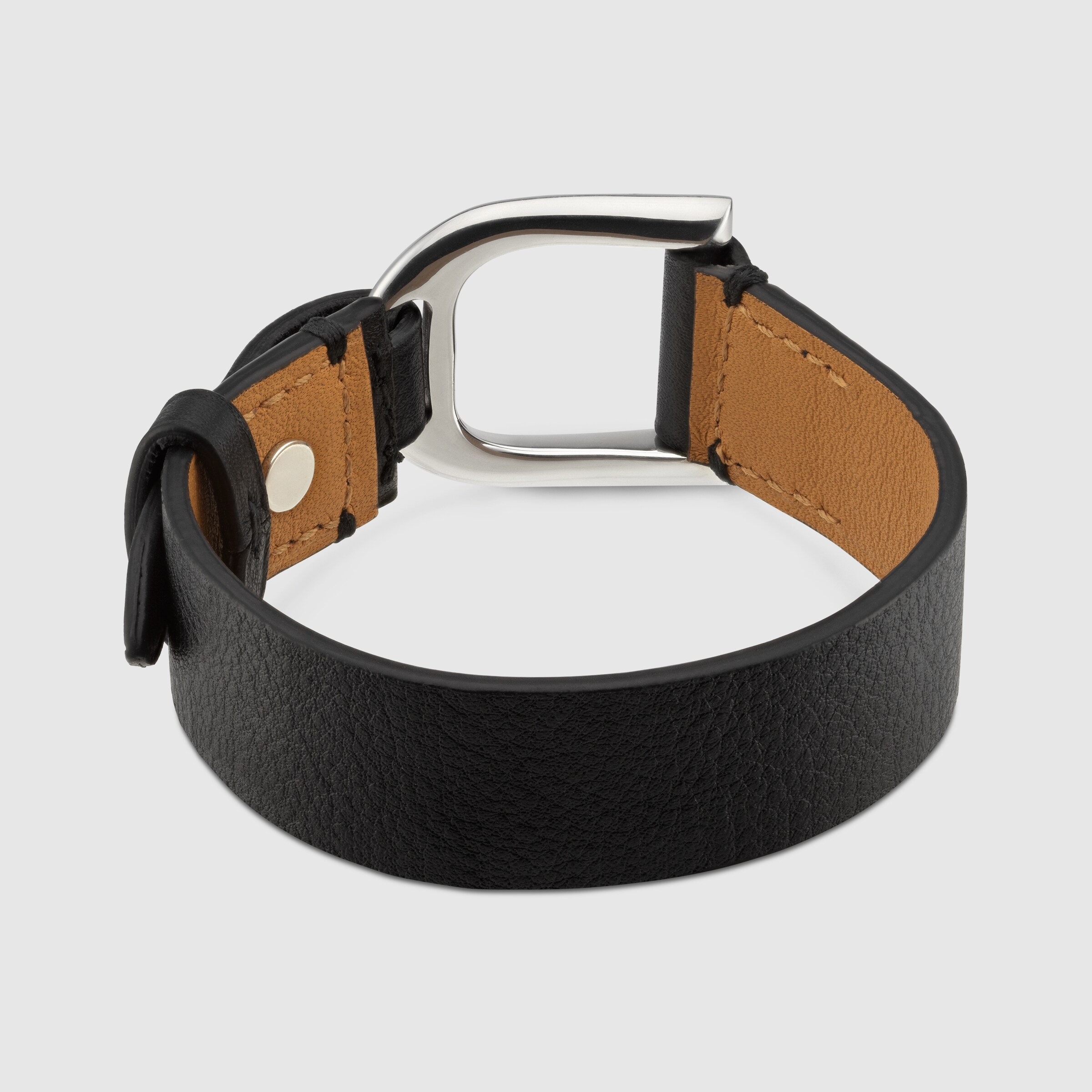 グッチ スタッファ〕ブレスレット ・ブラック レザー | GUCCI公式