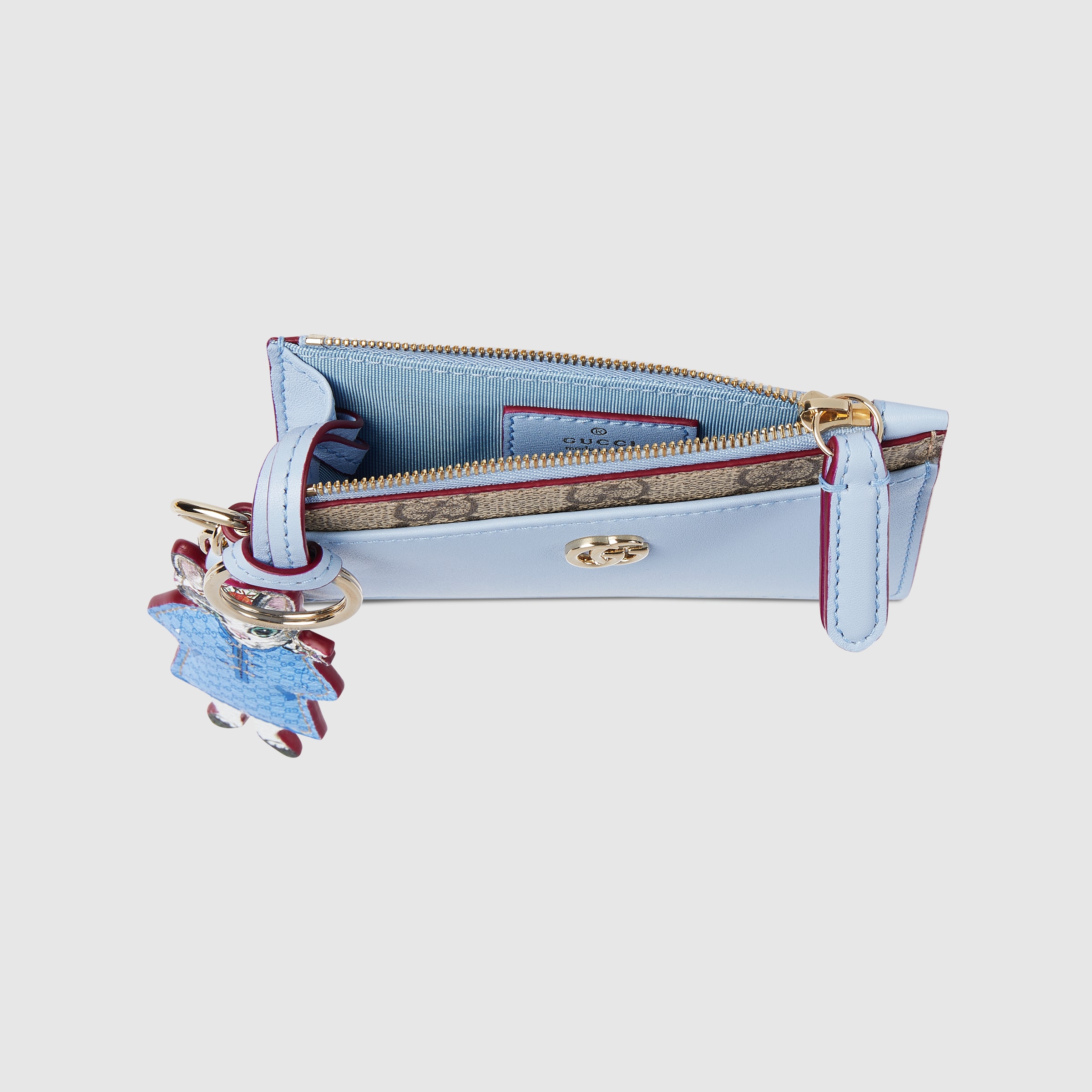 GUCCI 日本限定 ヒグチユウコ バイカラーカードケース 日本限定！コラボ！GUCCI×ヒグチユウコ バイカラー キーケース