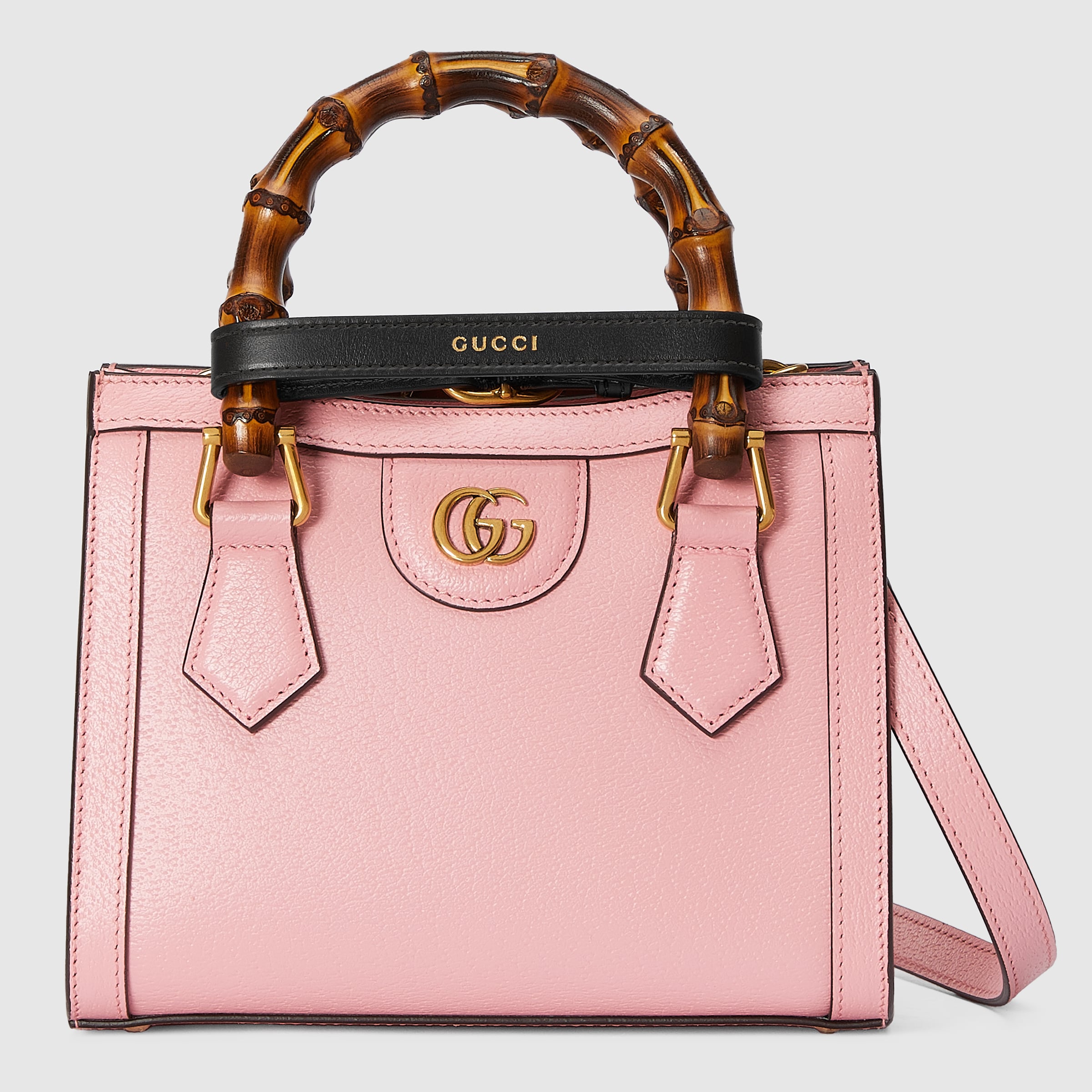 【GUCCI】 ピンク スエード ミニハンドバッグ 702732_U3ZDT_5479_001_060_0000