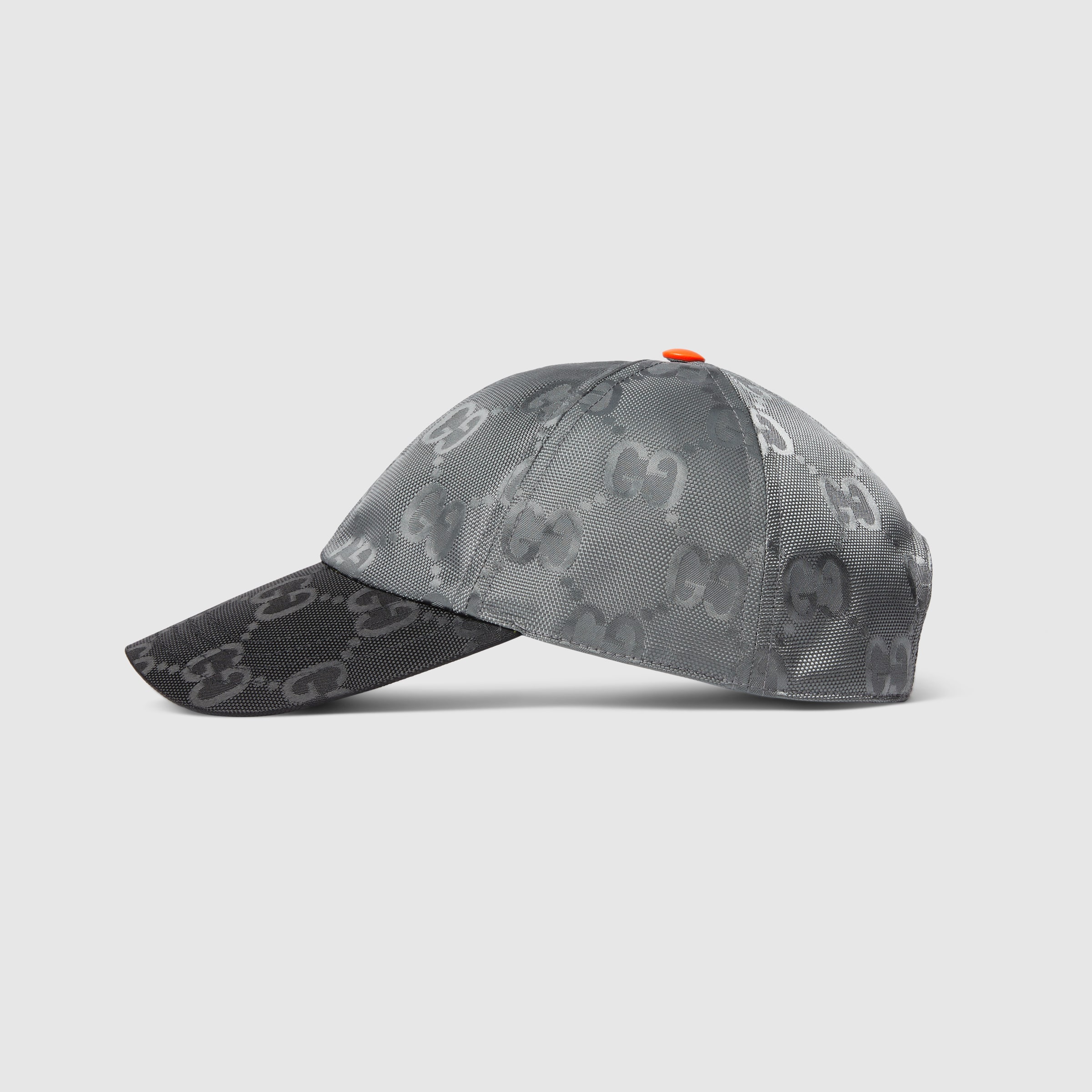 Gucci Match baseball cap in grey and black GG nylon | GUCCI® US