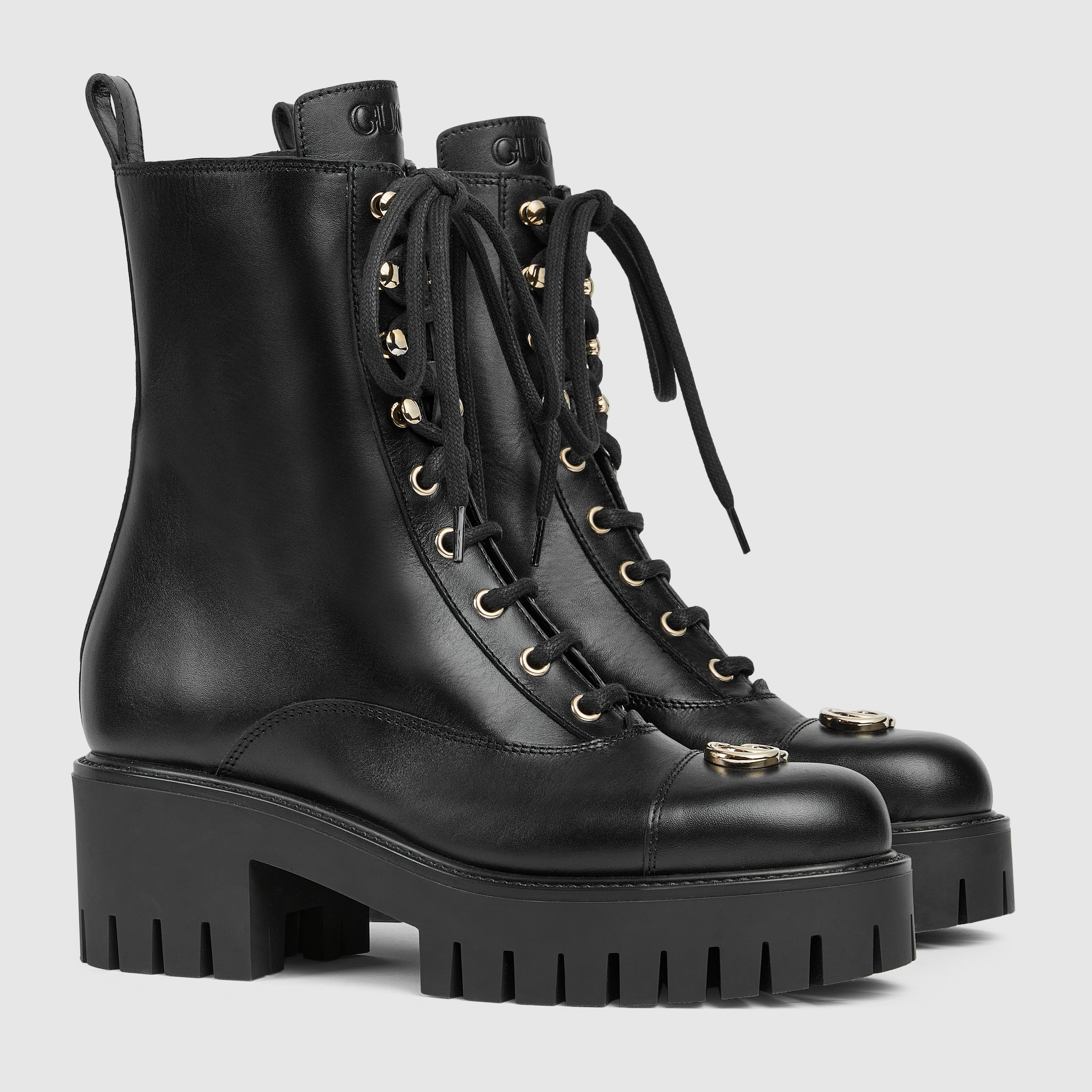 Gucci ウエッジヒールブーツ 黒 グッチ ウィメンズ ウィンターブーツ＆アンクルブーツ | GUCCI® JP