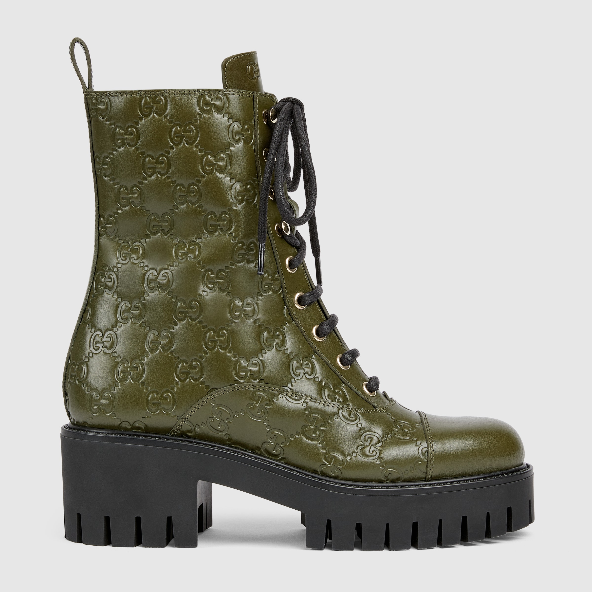 GUCCI ダークブラウン アンクルブーツ 840739_AAE5Q_3037_001_100_0000