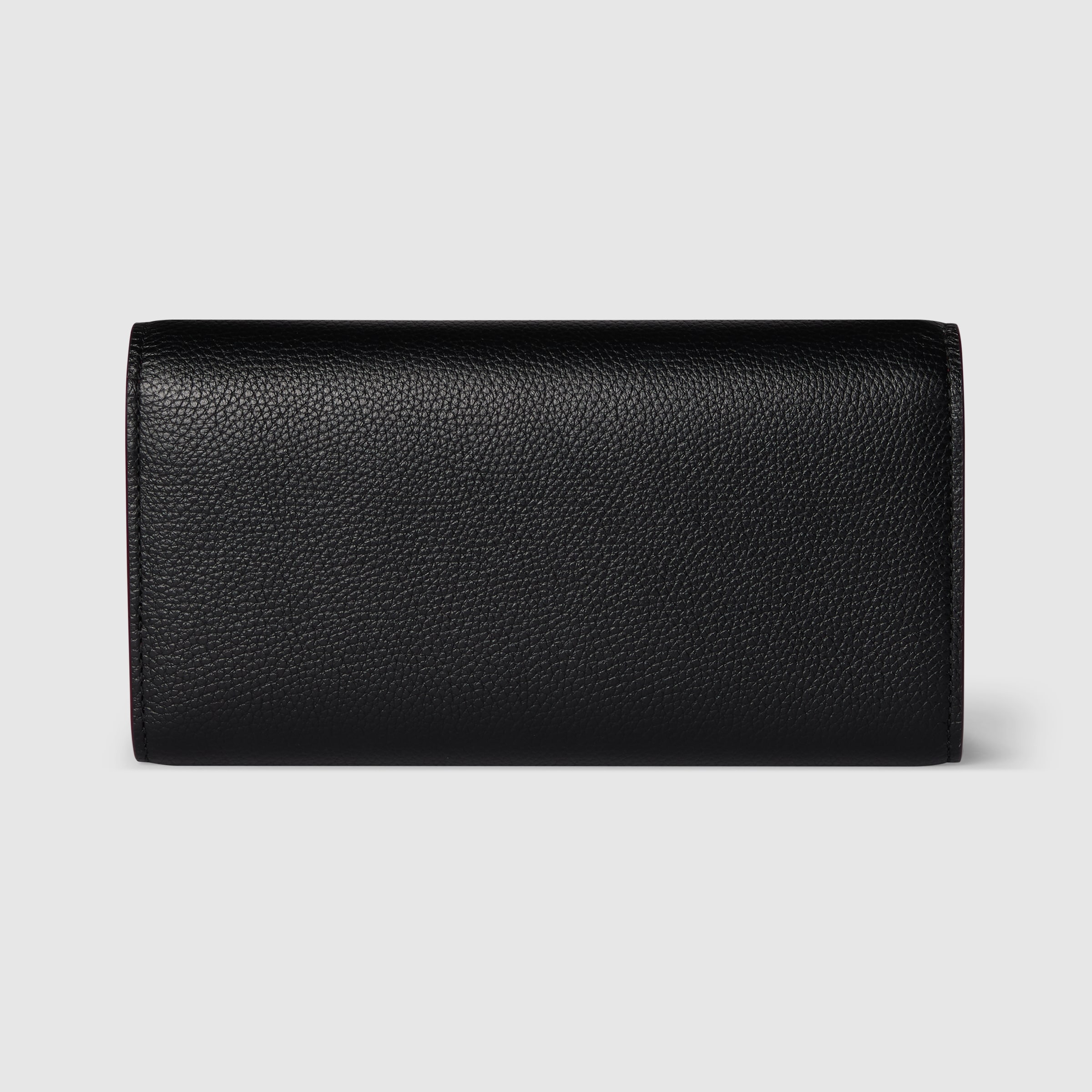 ダブルG バイカラー コンチネンタルウォレット ・ブラック＆レッド