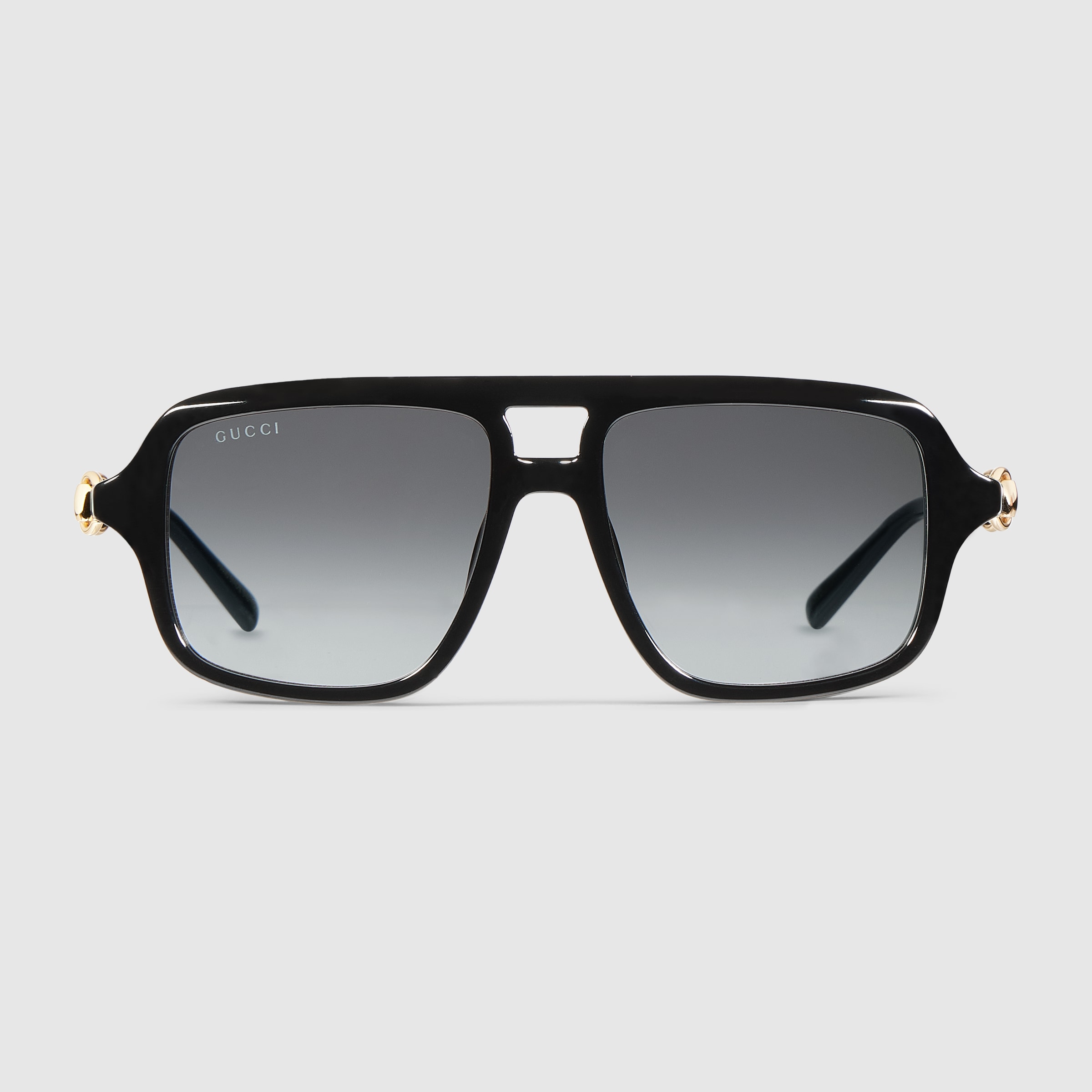 Navigator frame sunglasses in black | GUCCI® US