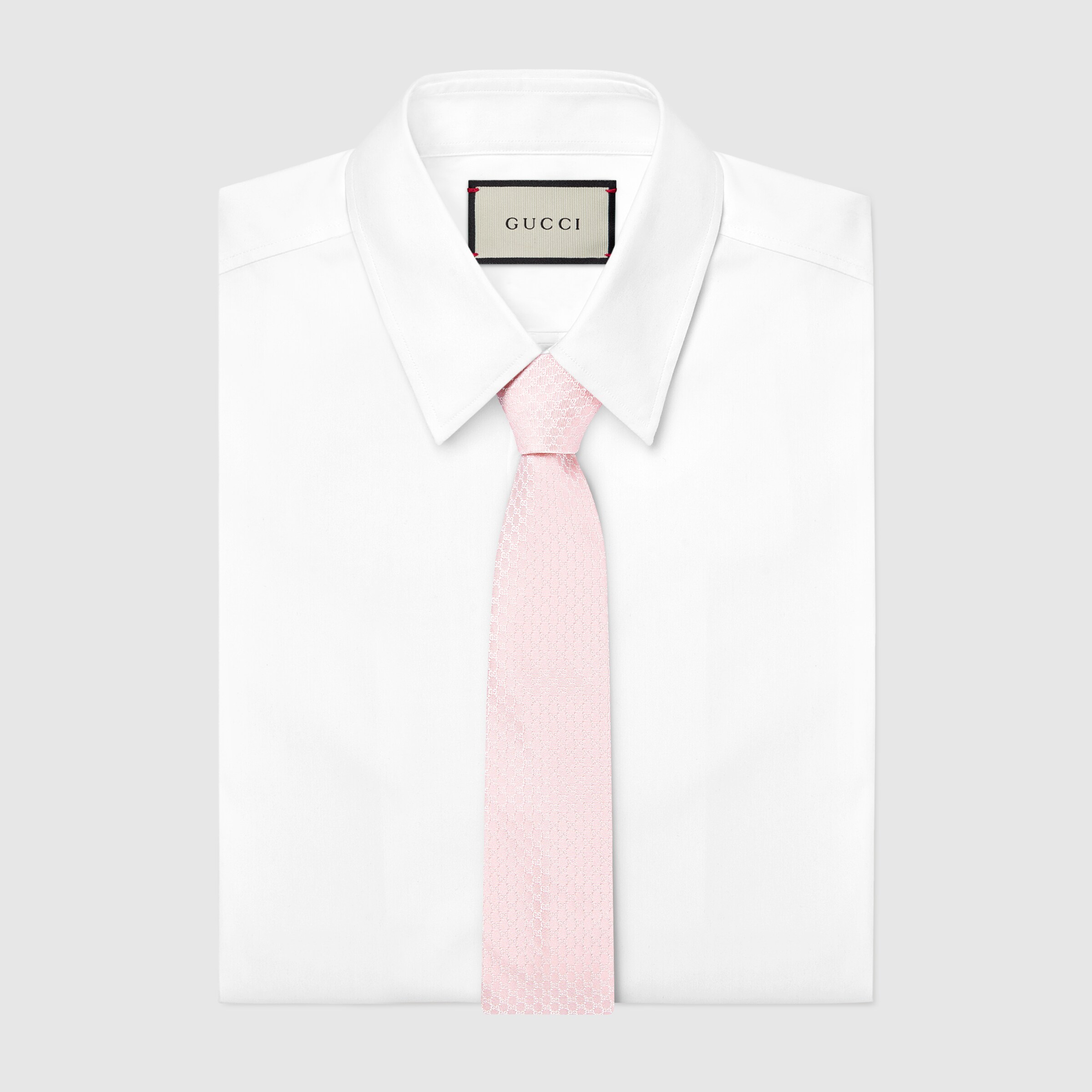 GG シルクジャカード ネクタイ ・ライトピンク | GUCCI公式