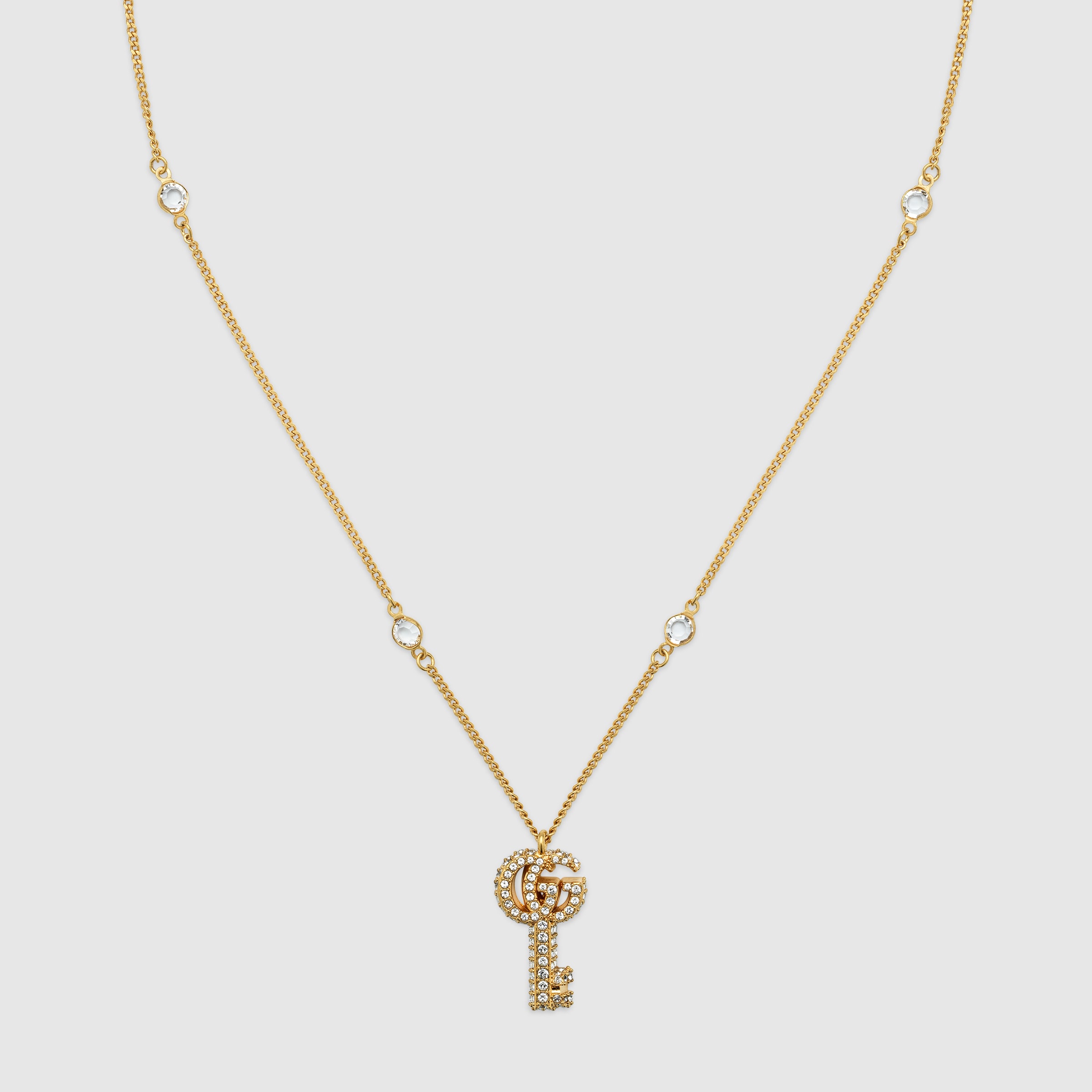 累積売上総額第1位【GUCCI★グッチ】DOUBLE G KEY NECKLACE 855912_J1D50_8062_001_100_0000