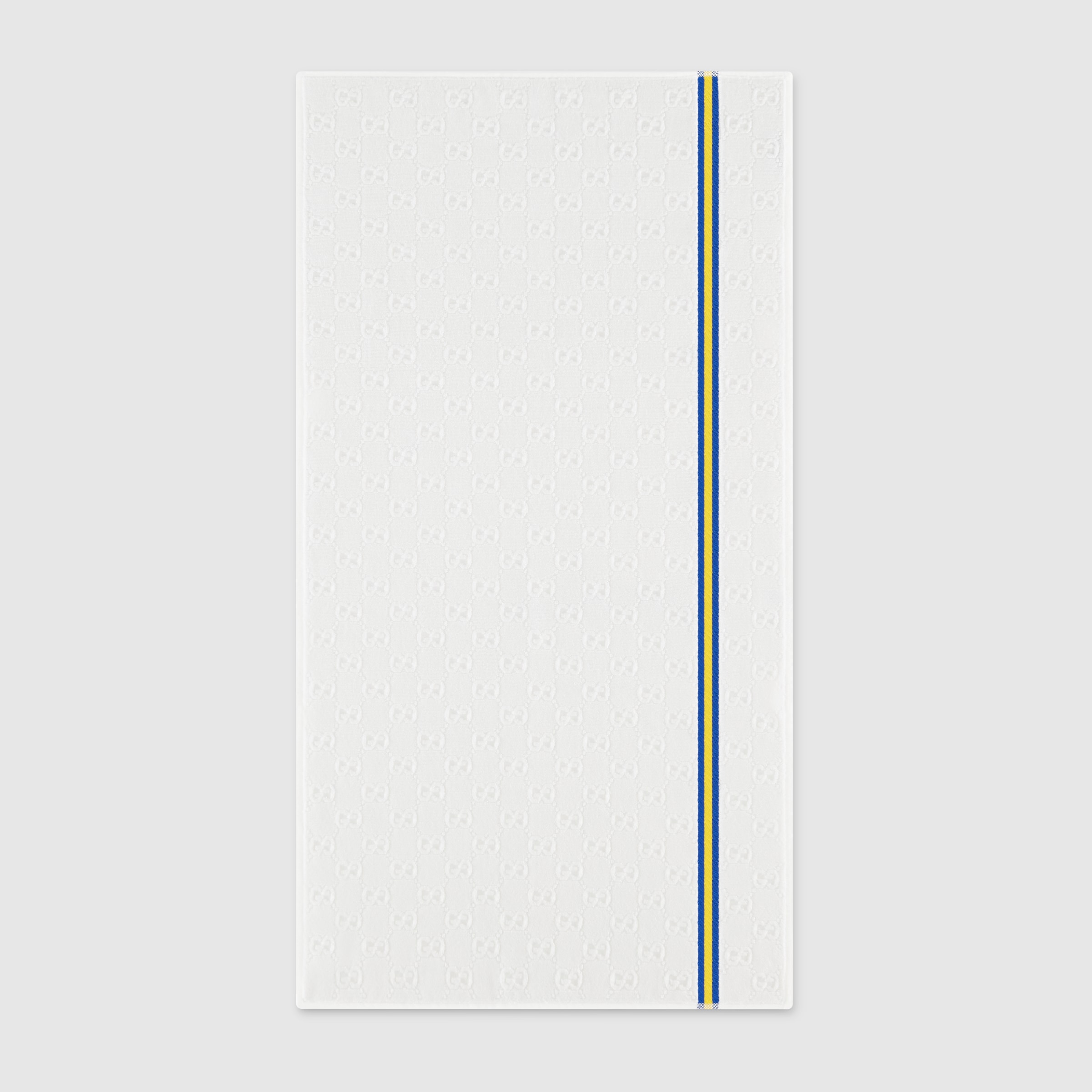 GG terrycloth beach blanket in white | GUCCI® US