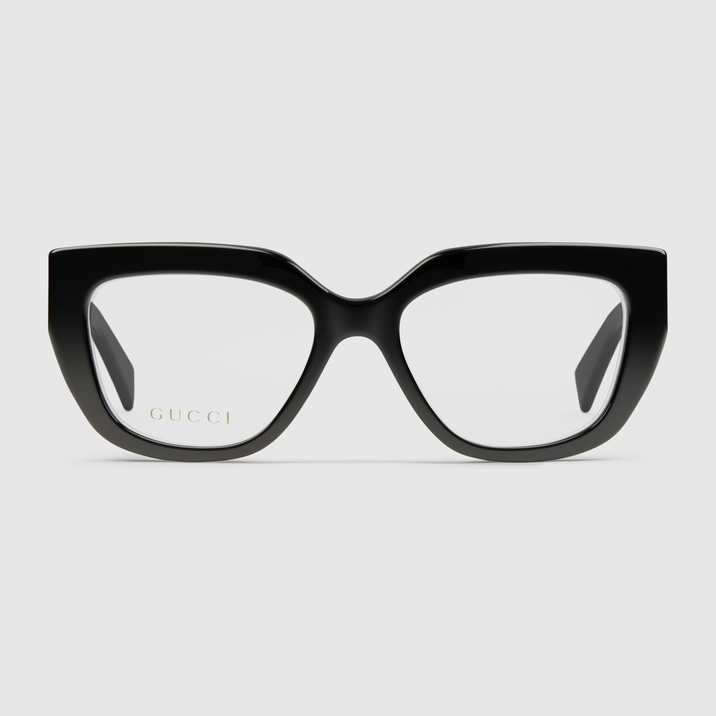 Cat-eye optical frame in black | GUCCI® US
